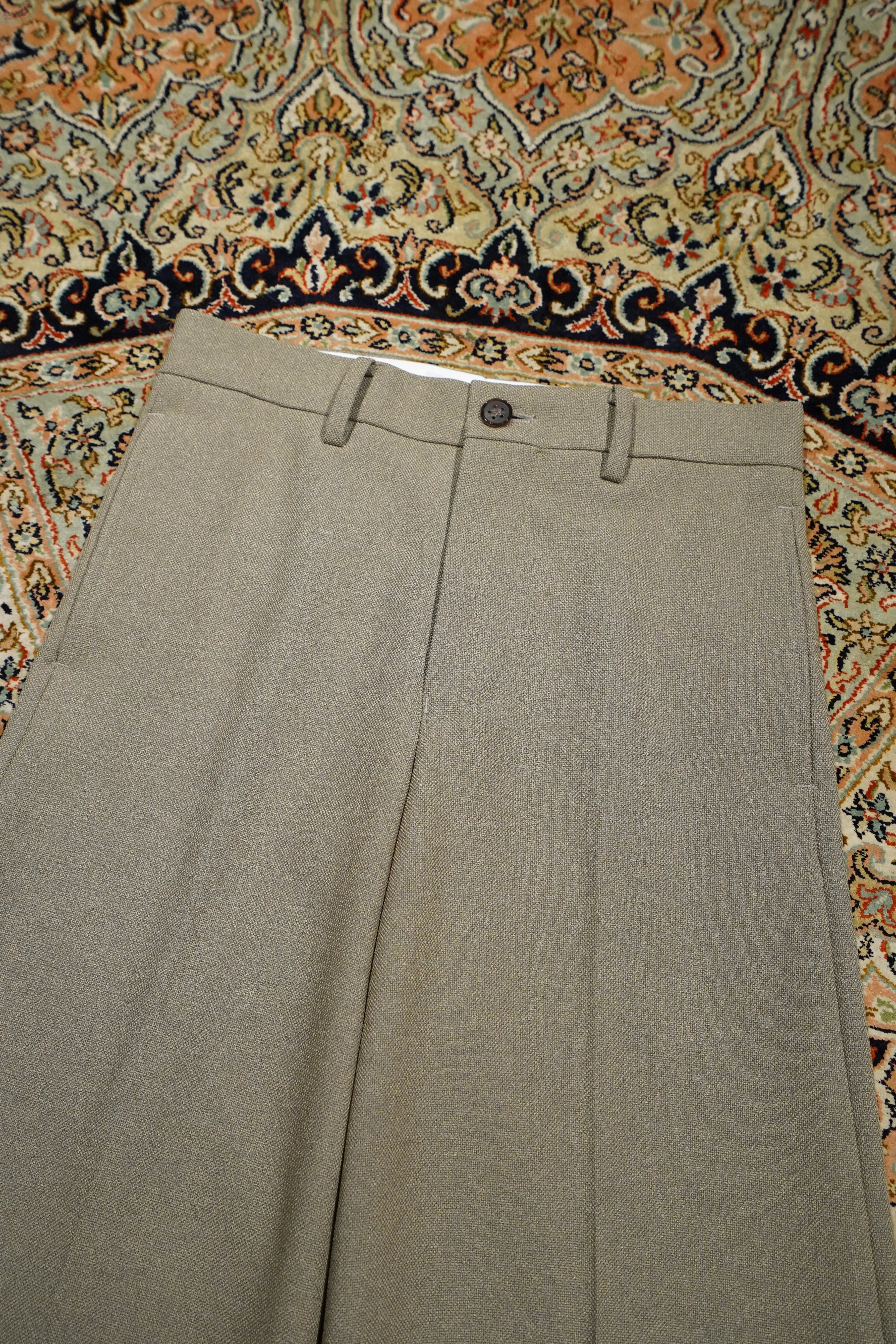 Sasquatchfabrix. "FLARE SILHOUETTE" SLACKS (KHAKI)
