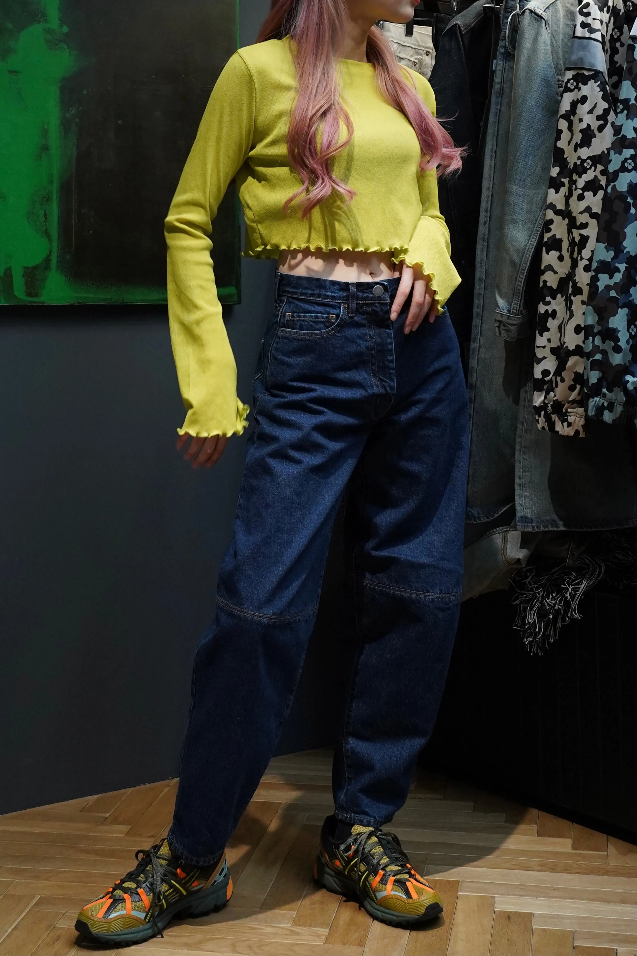 SATORU SASAKI WIDE-KNEES DENIM JEANS