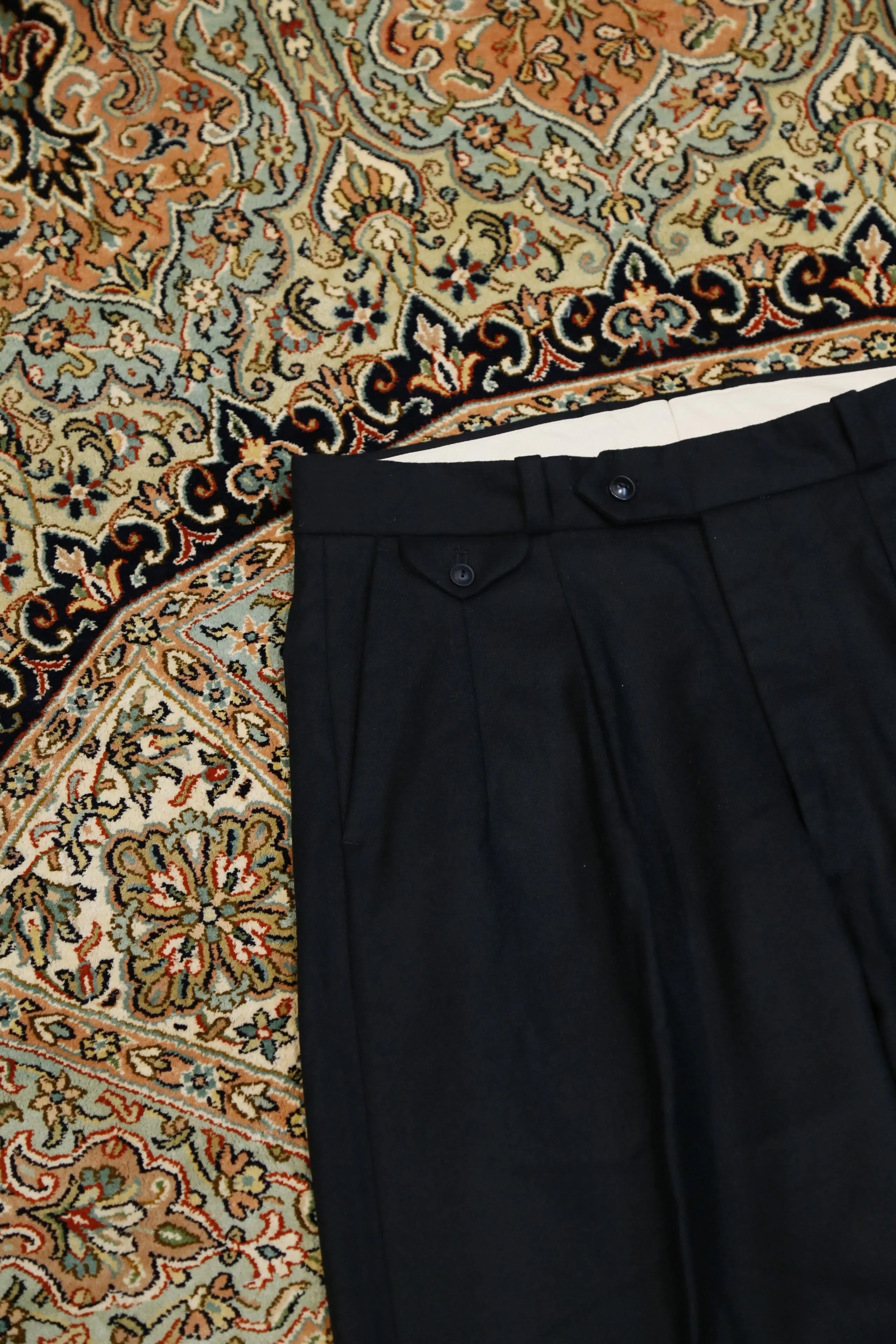 SOLARIS&Co. CASHMERE WOOL TROUSERS - CHANDLLER (BLACK)