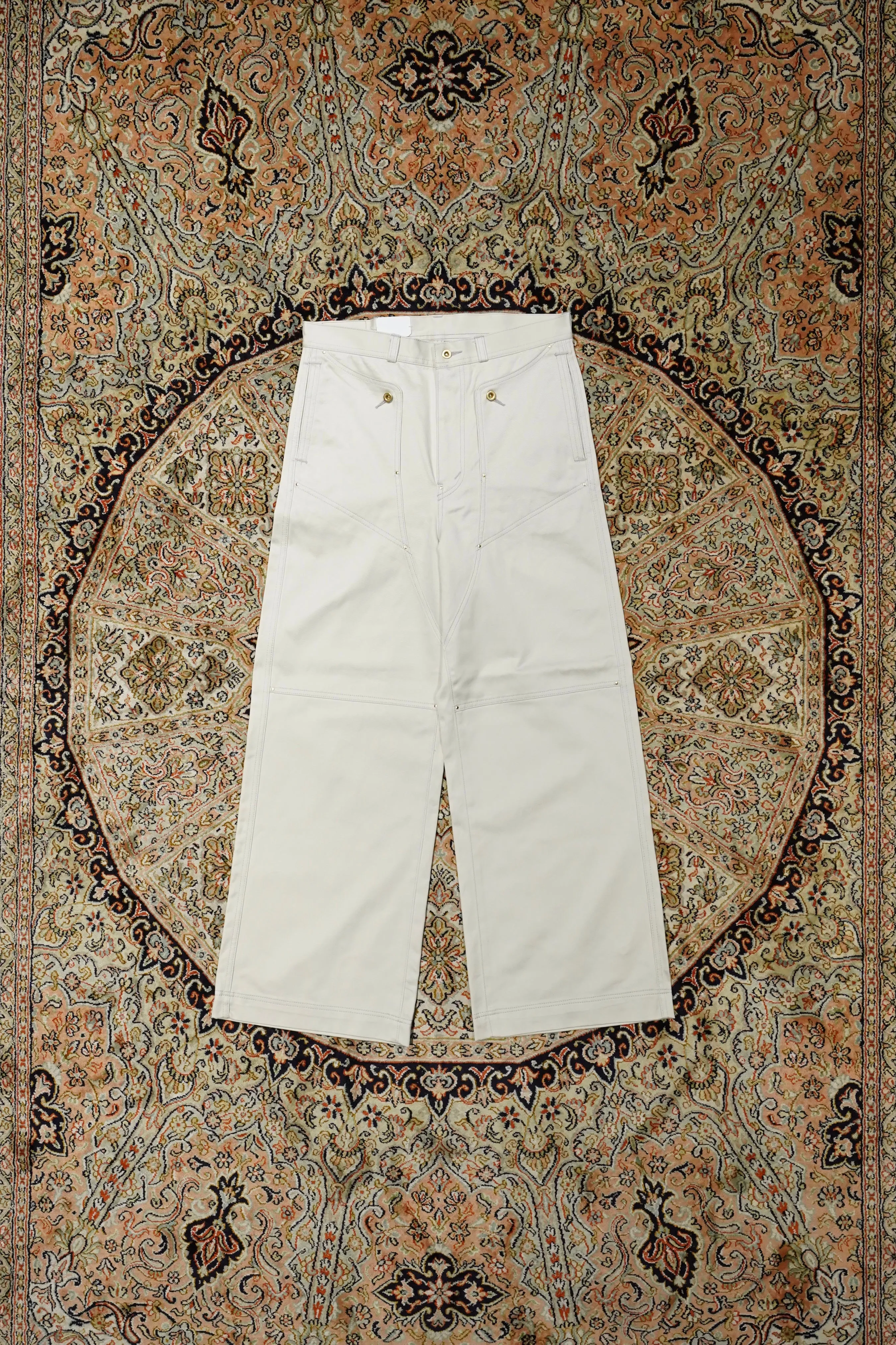 SOLARIS&Co. NAVAL FLARE PANTS-WATCHDOG (IVORY)