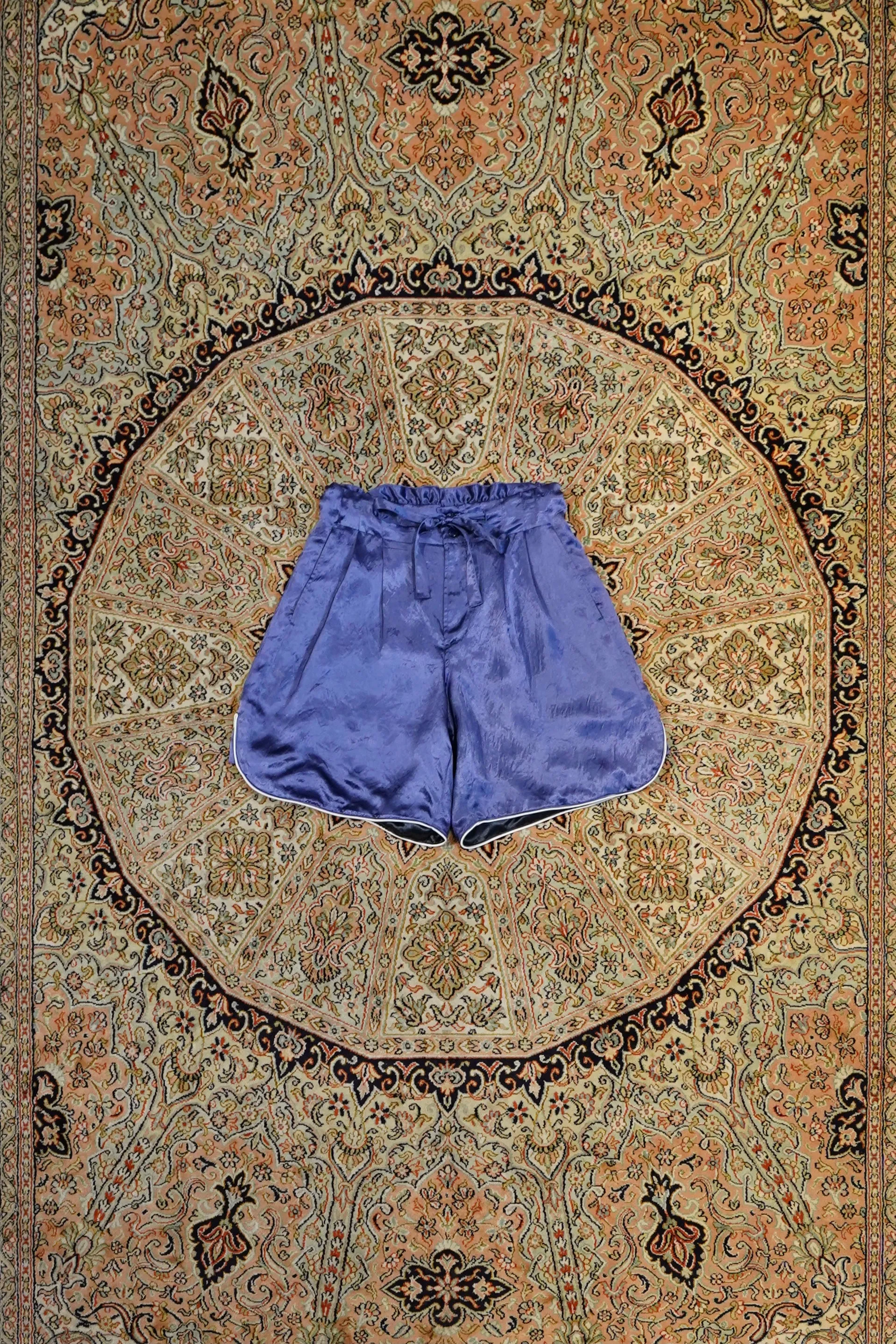 SOLARIS&Co. SATIN BASKETBALL SHORTS (PURPLE)