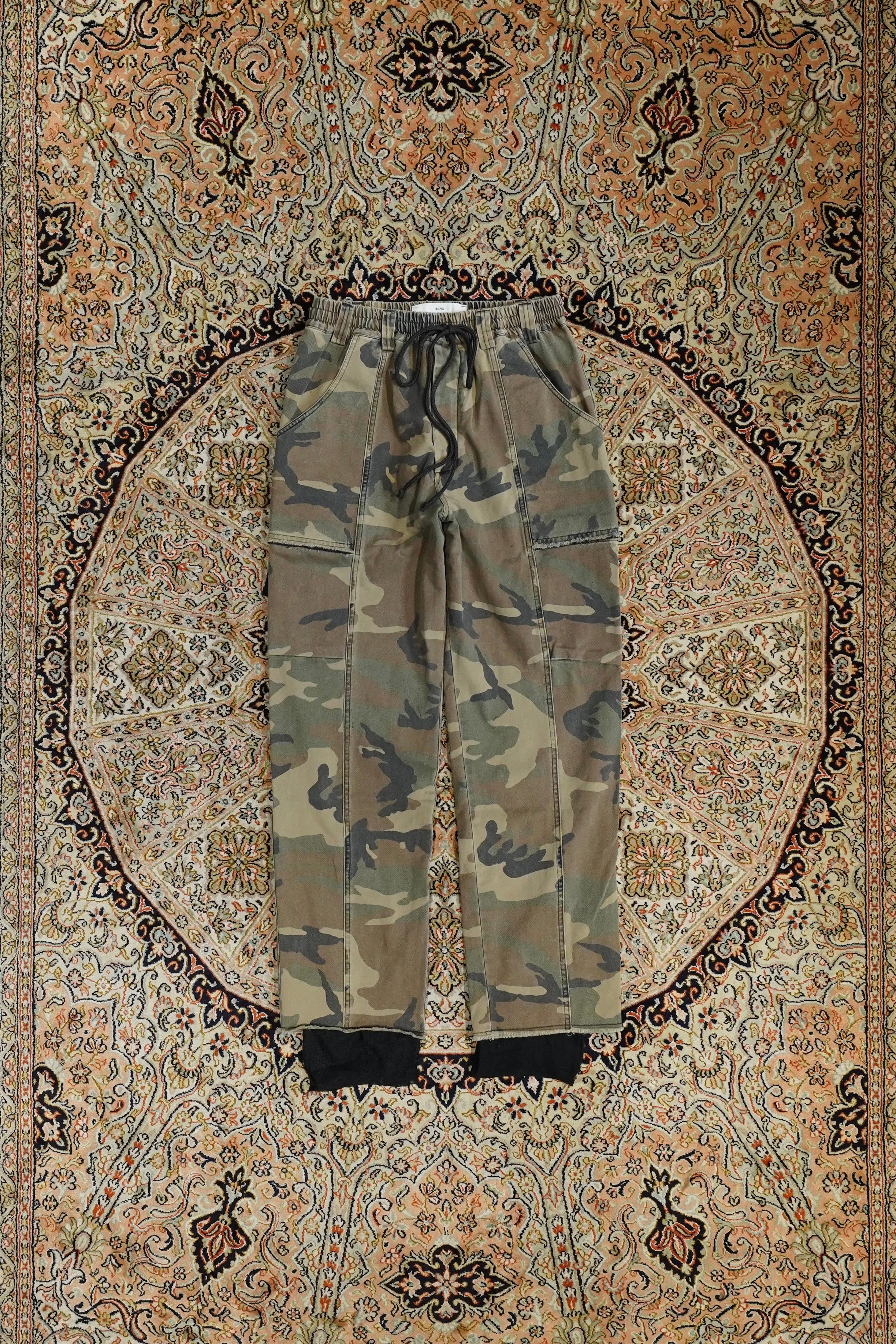 Song for the Mute LINED CARGO PANT (GREEN)