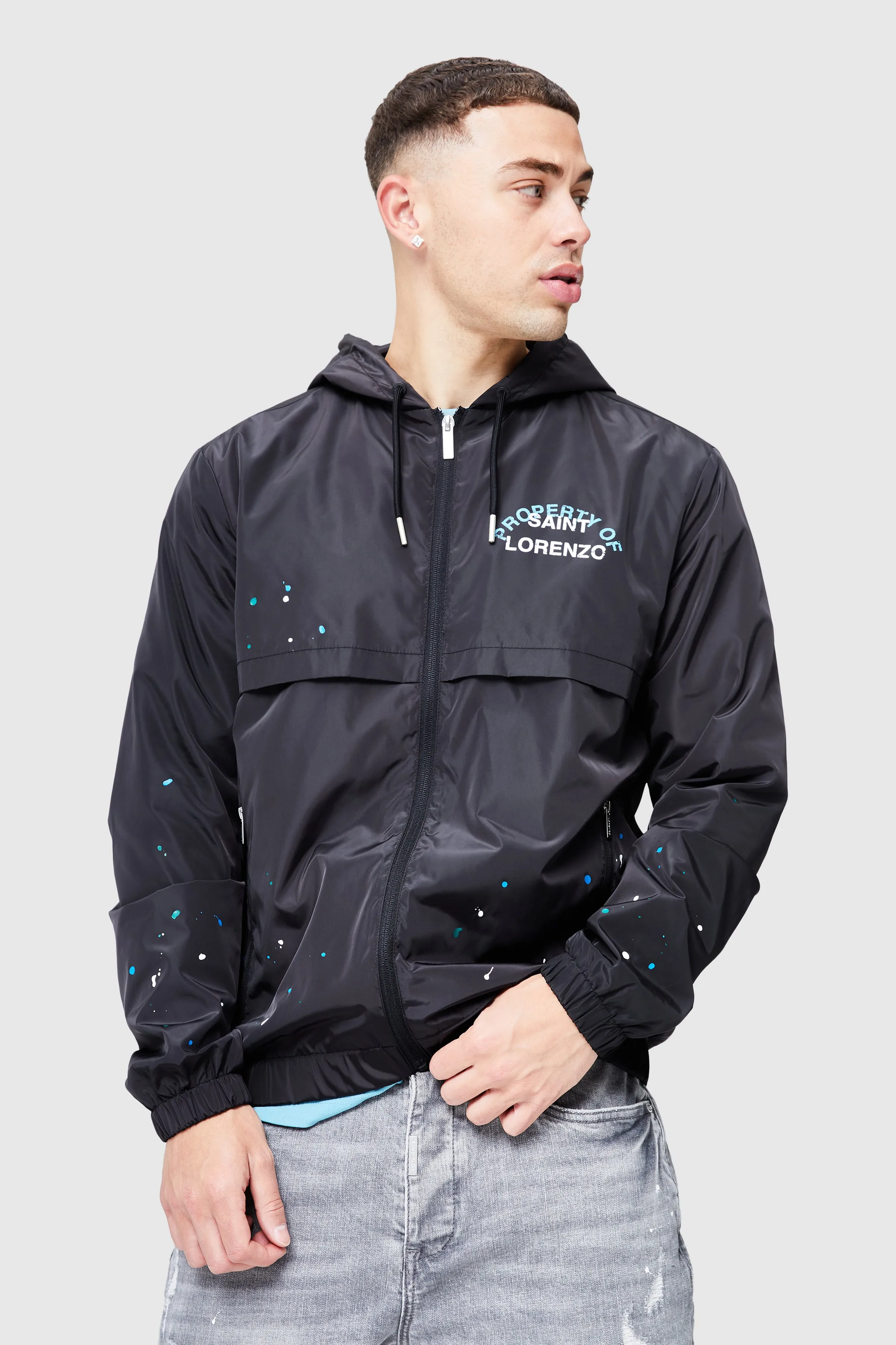 St Lorenzo Painter Windbreaker - Black