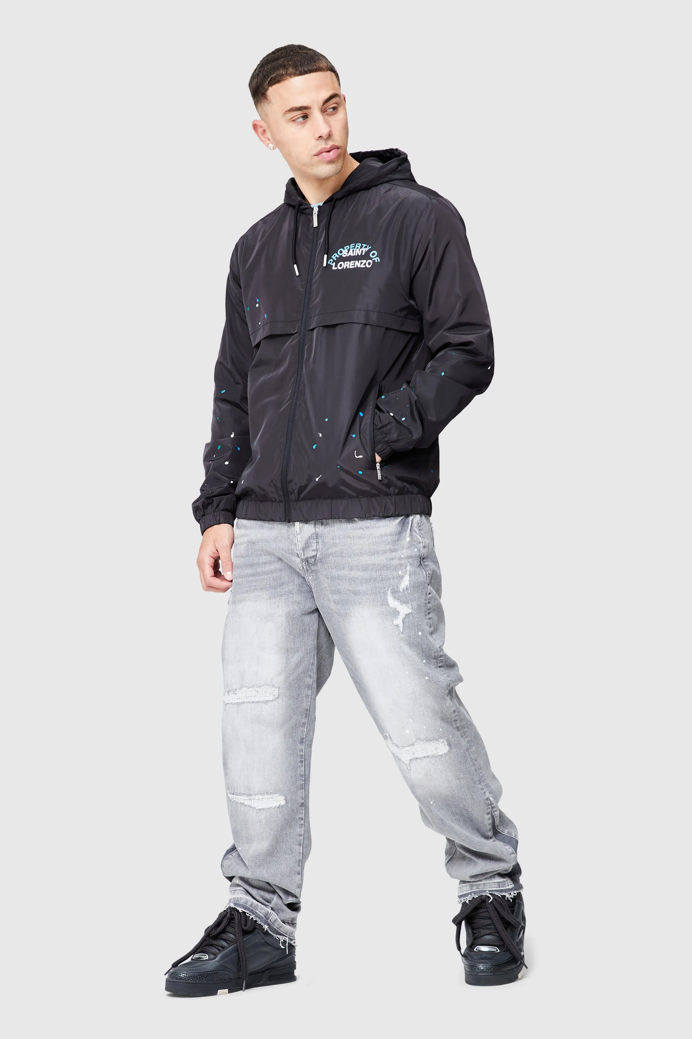 St Lorenzo Painter Windbreaker - Black