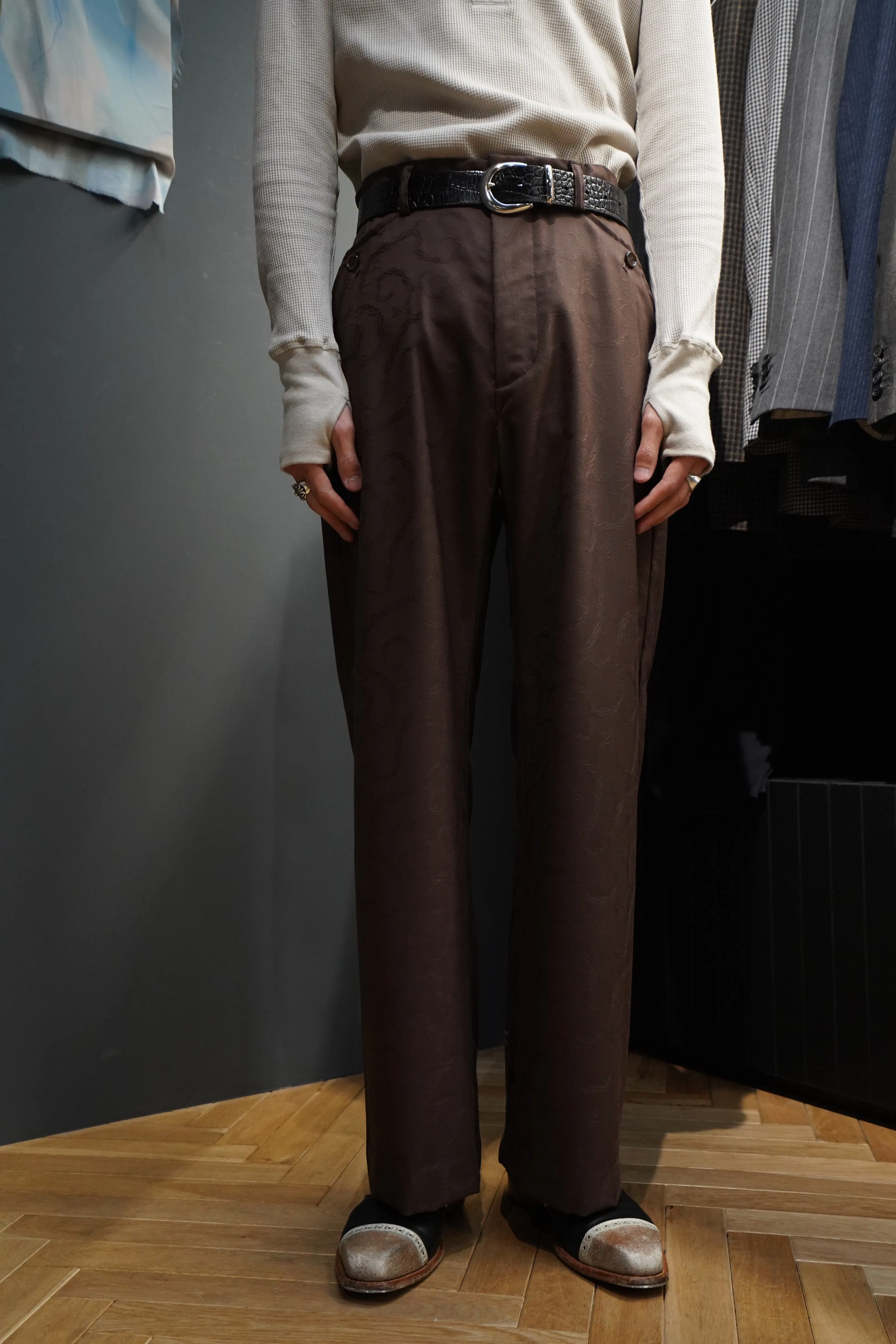 STEAF BEN ISM STRAIGHT PANTS (BROWN)