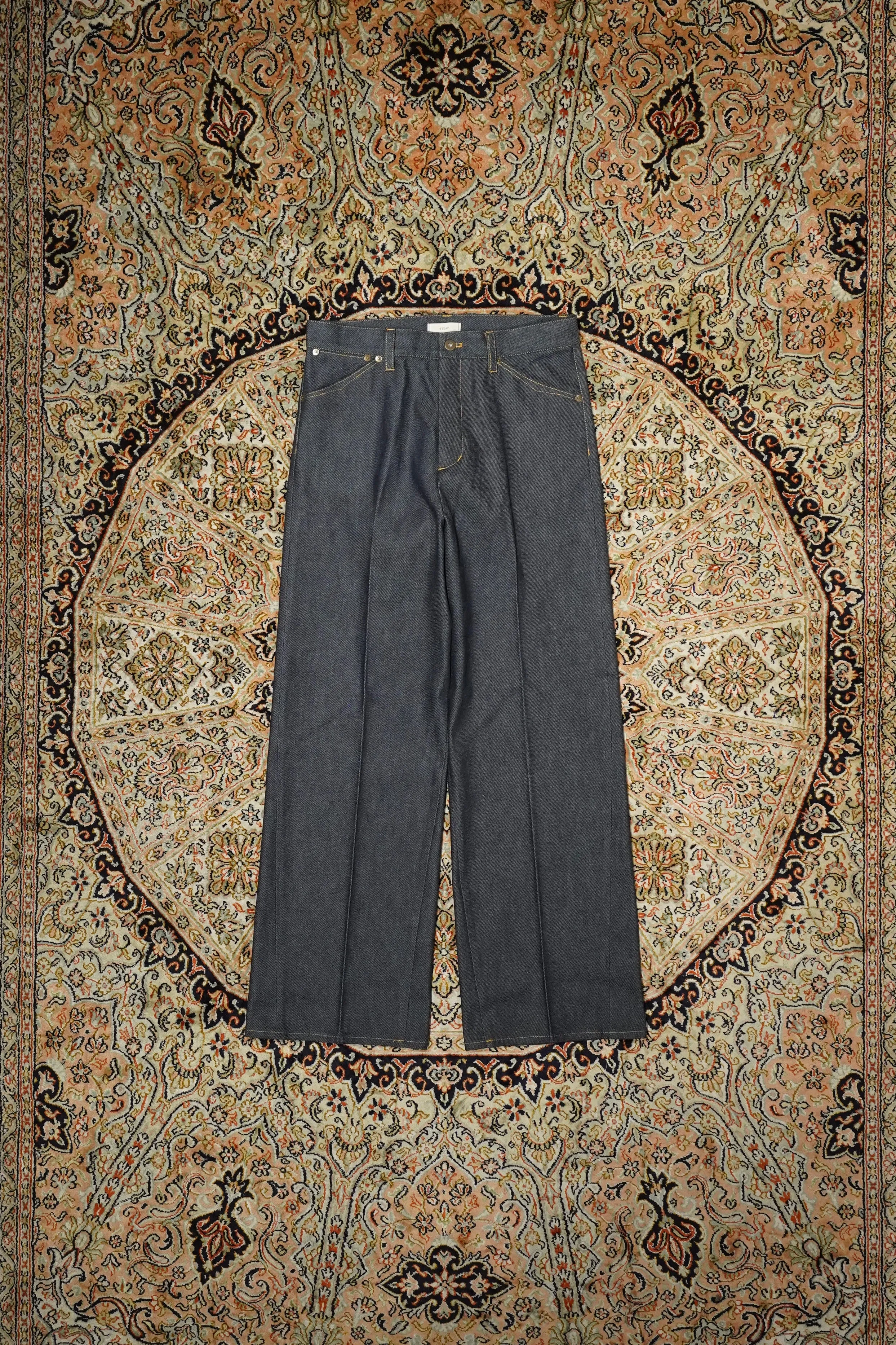 STEAF CASHMERE SPRING BOTTOM (INDIGO COAL)