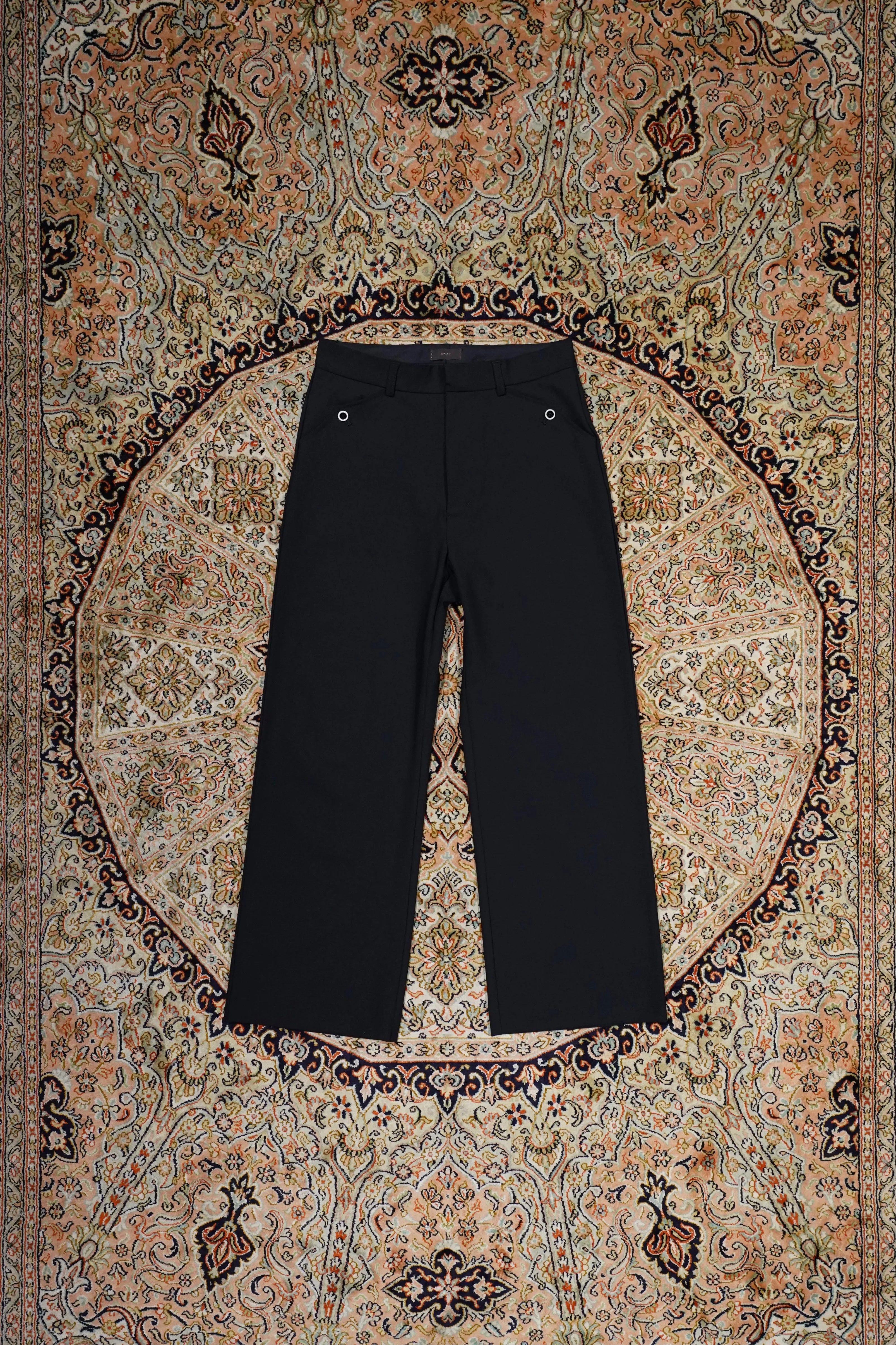 STEAF COMMON STRAIGHT PANTS (BLACK)