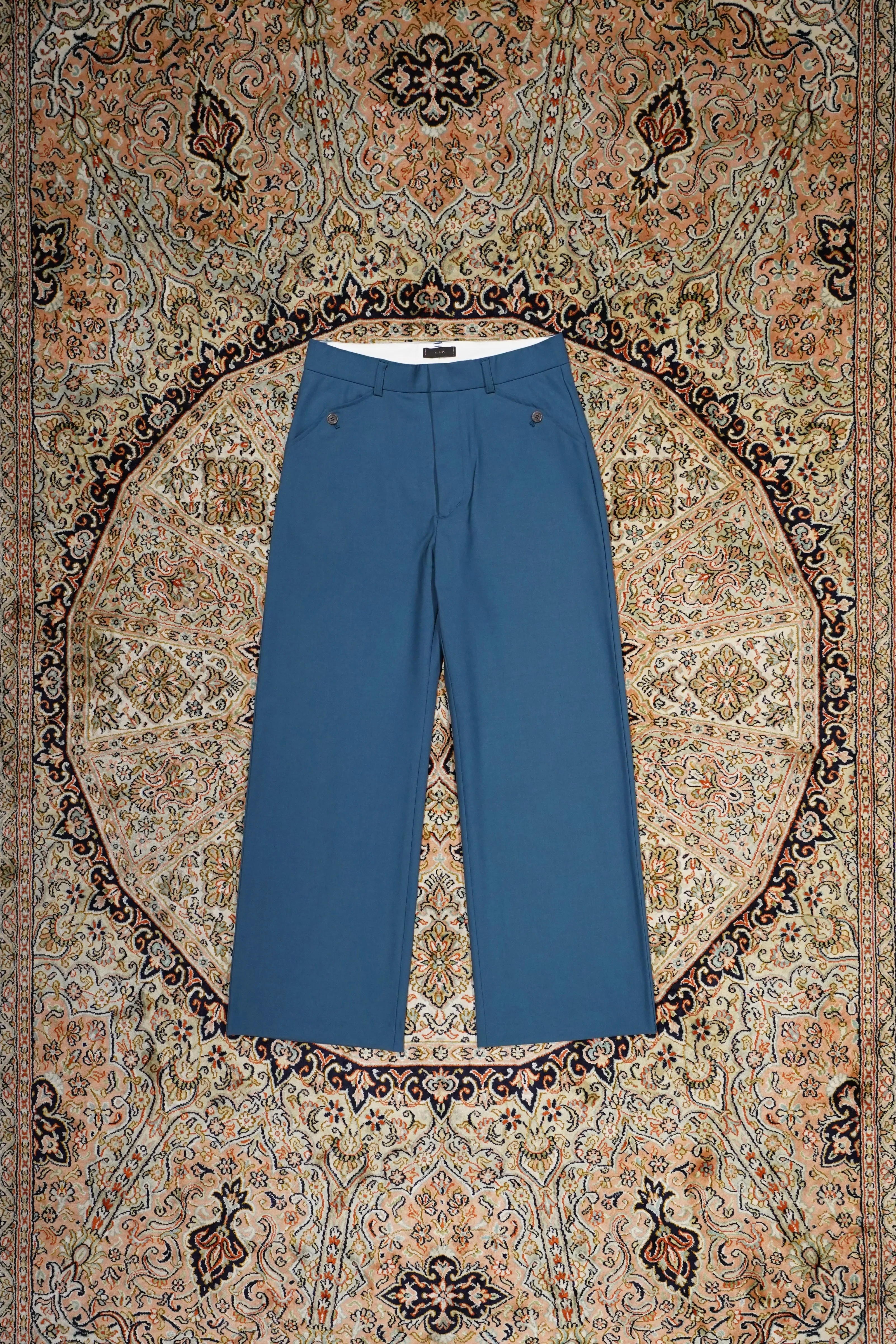 STEAF COMMON STRAIGHT PANTS (DUCK BLUE)