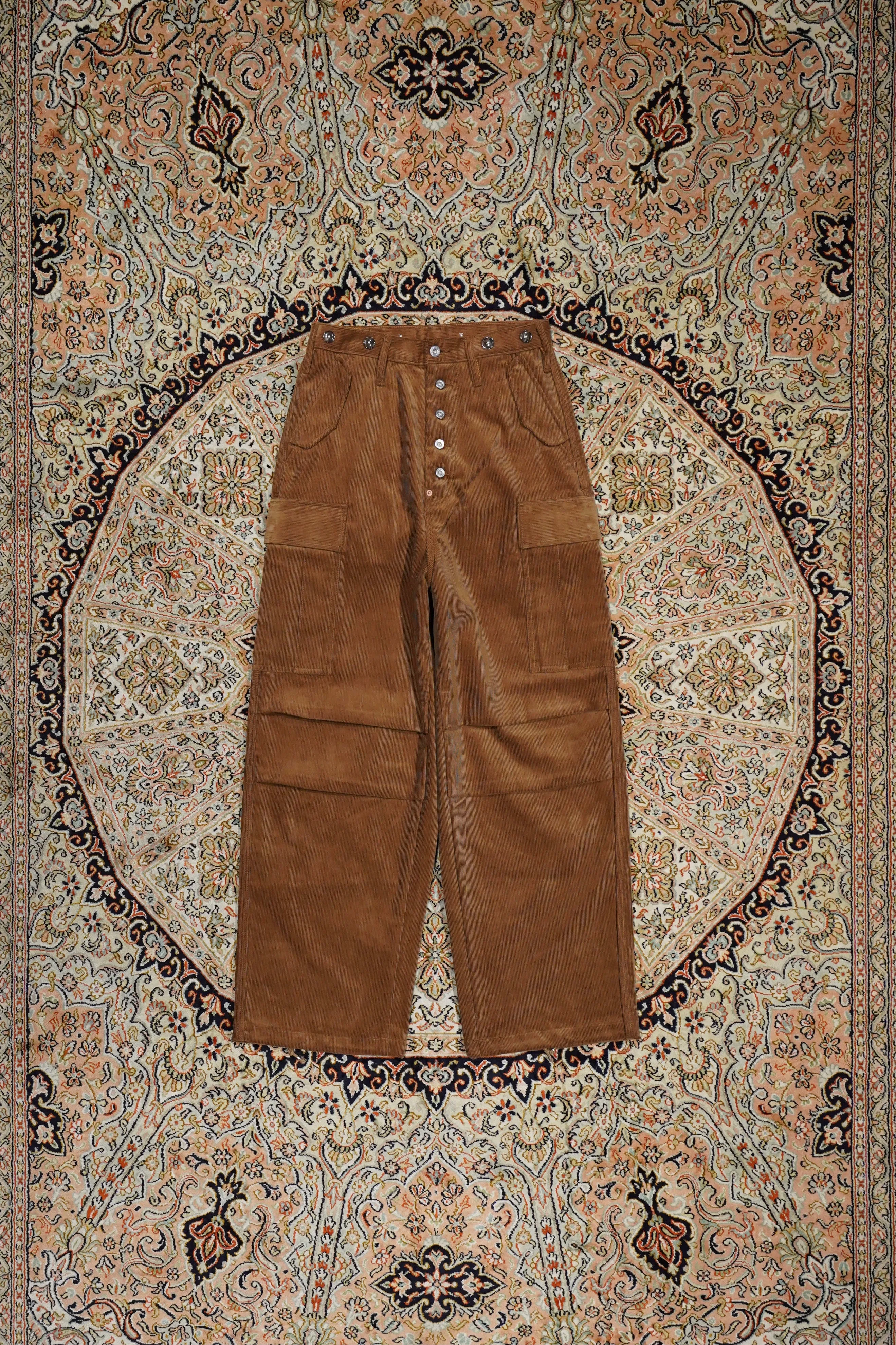 SUGARHILL CORDUROY ARMY CARGO PANTS(BROWN)