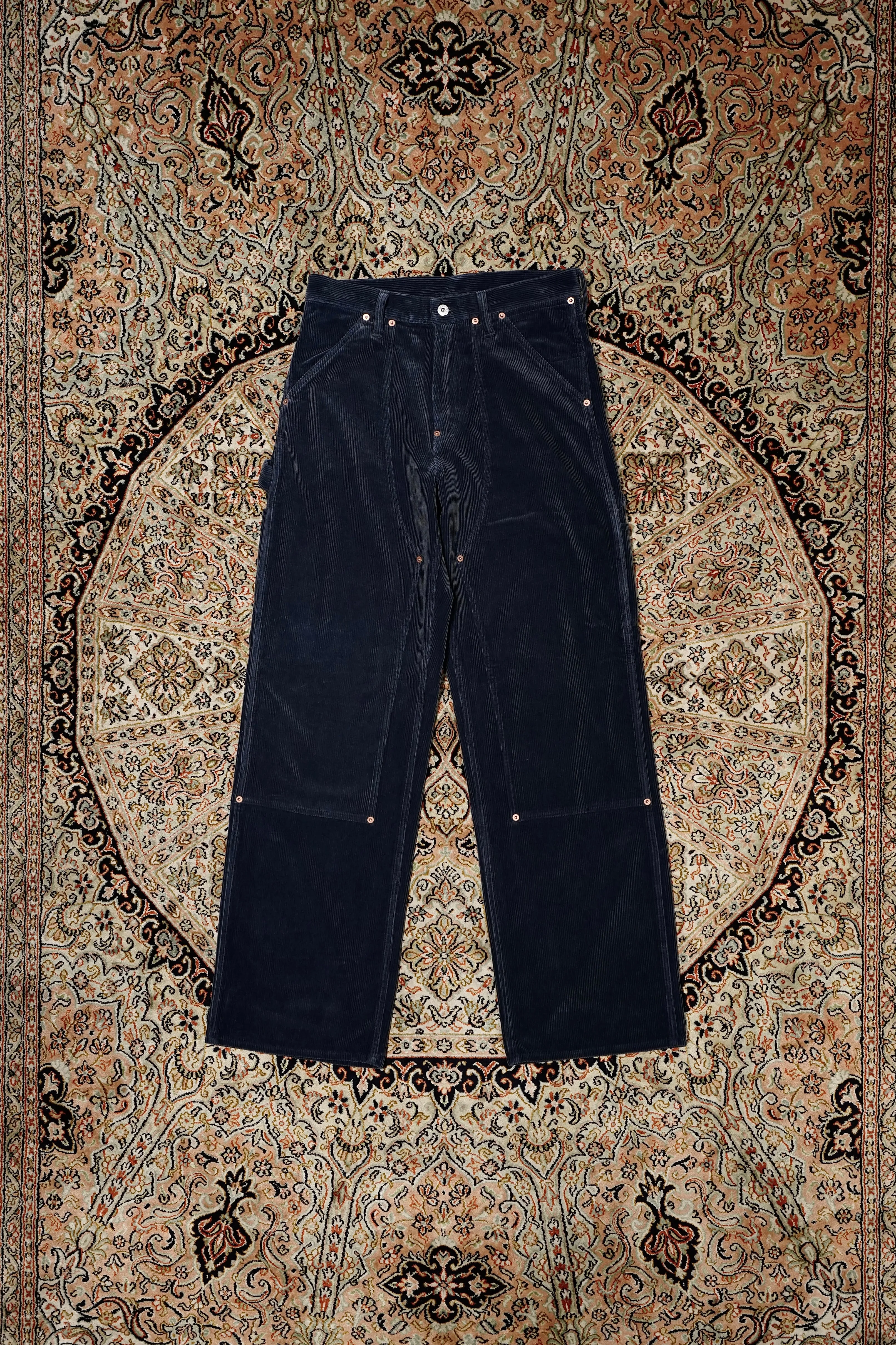 SUGARHILL COURDUROY PAINTER TROUSERS (NAVY)