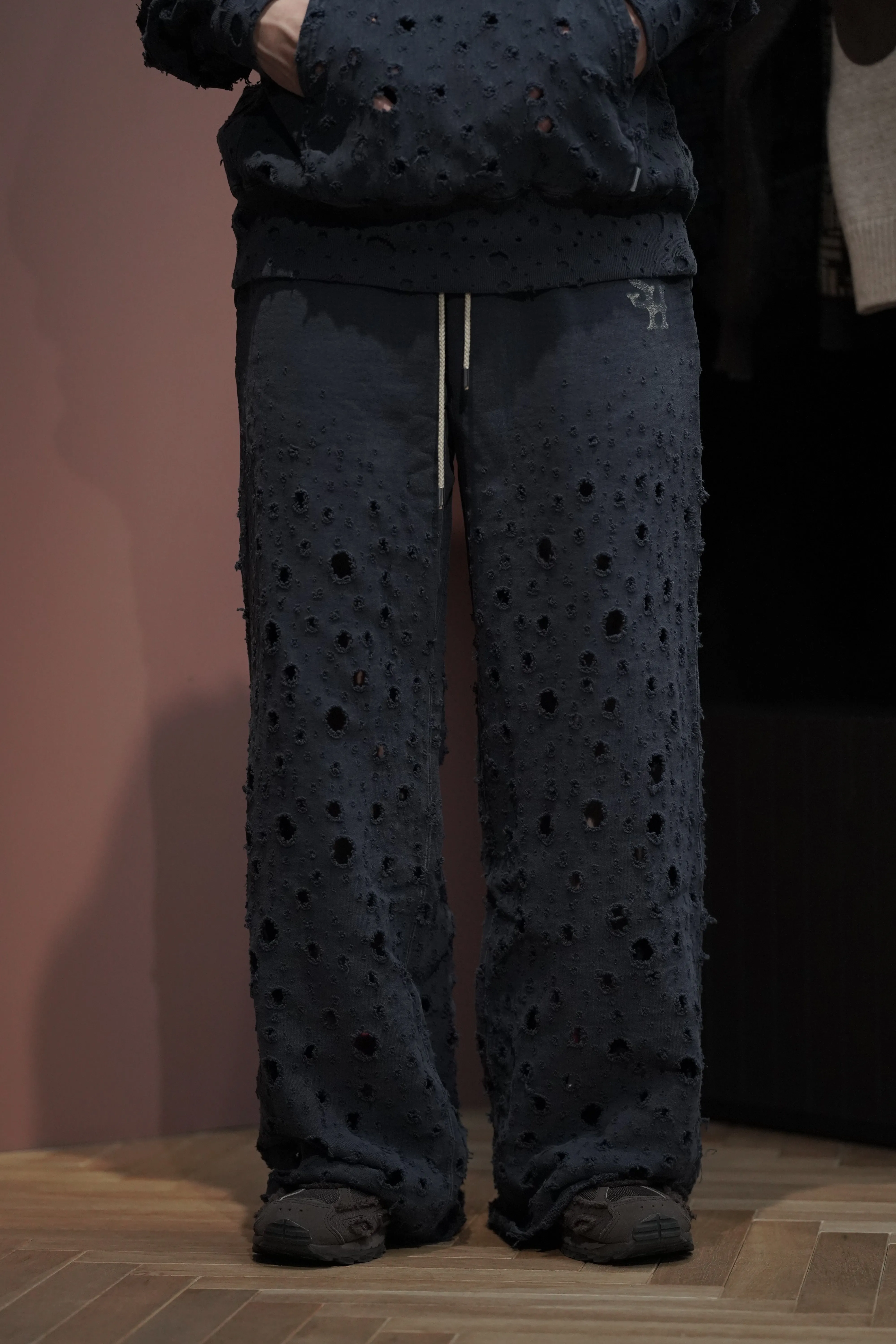 SUGARHILL CRASHED SWEAT TROUSERS (OLD NAVY)