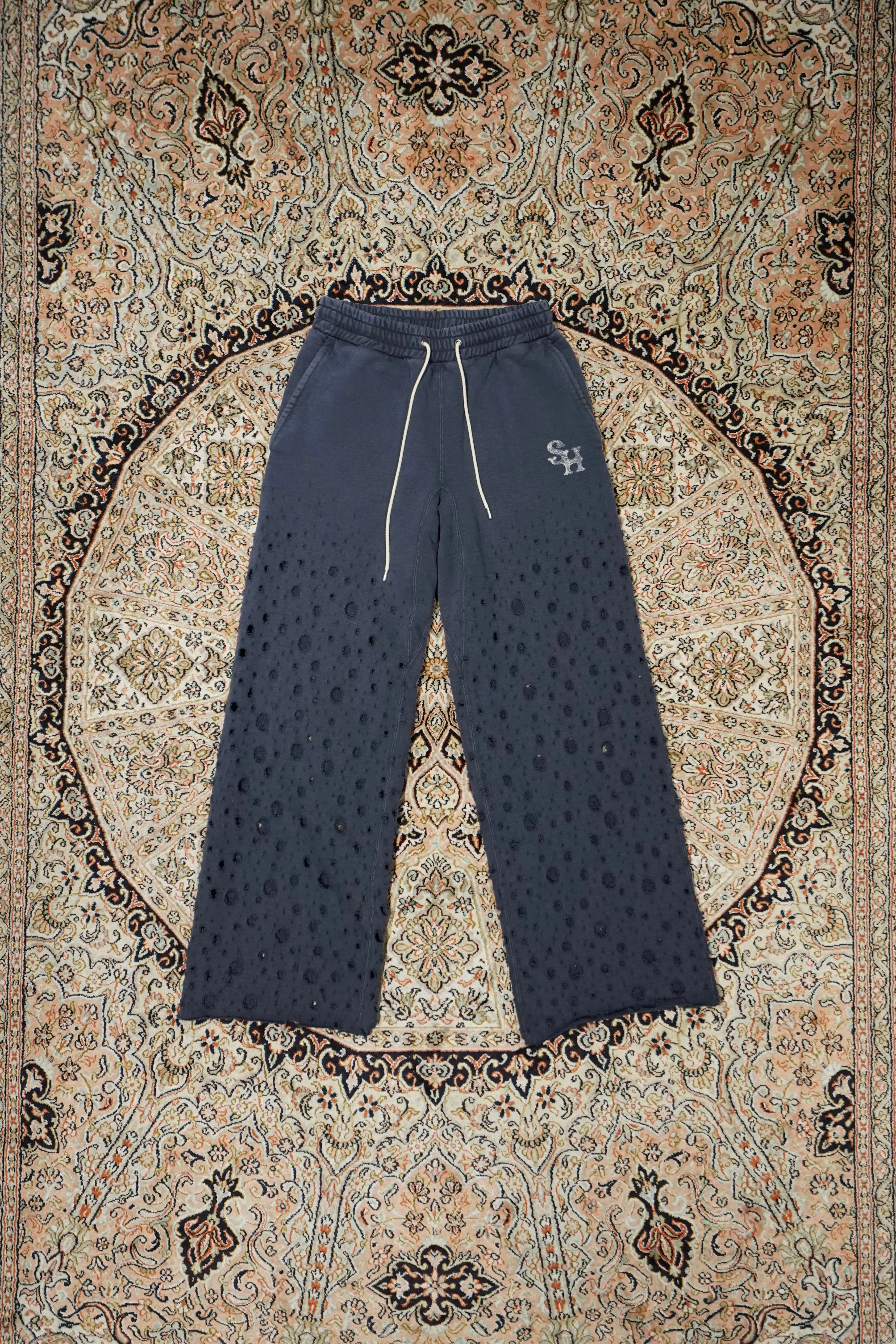 SUGARHILL CRASHED SWEAT TROUSERS (OLD NAVY)