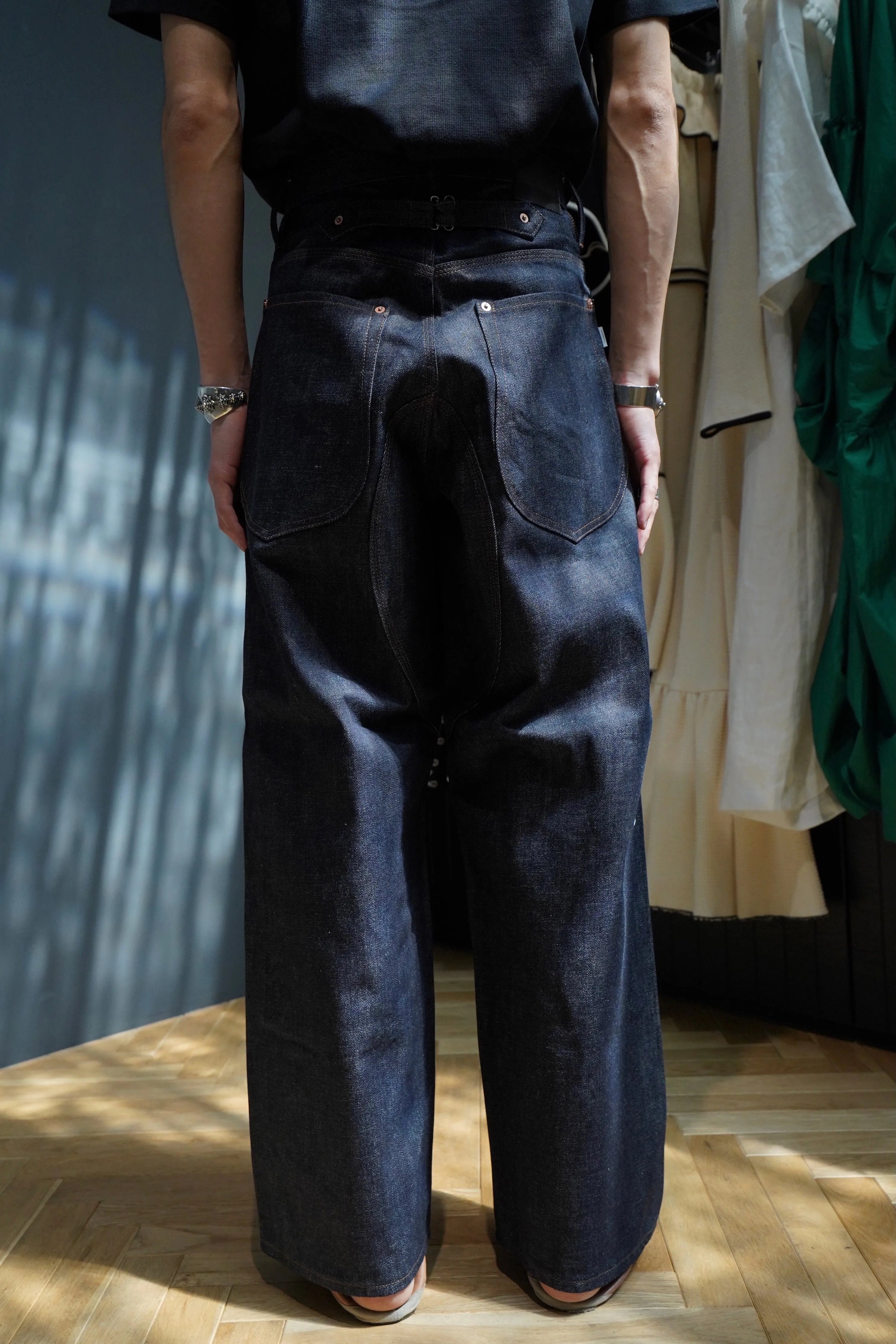 SUGARHILL DOUBLE KNEE DENIM PANTS PRODUCTED BY UNUSED