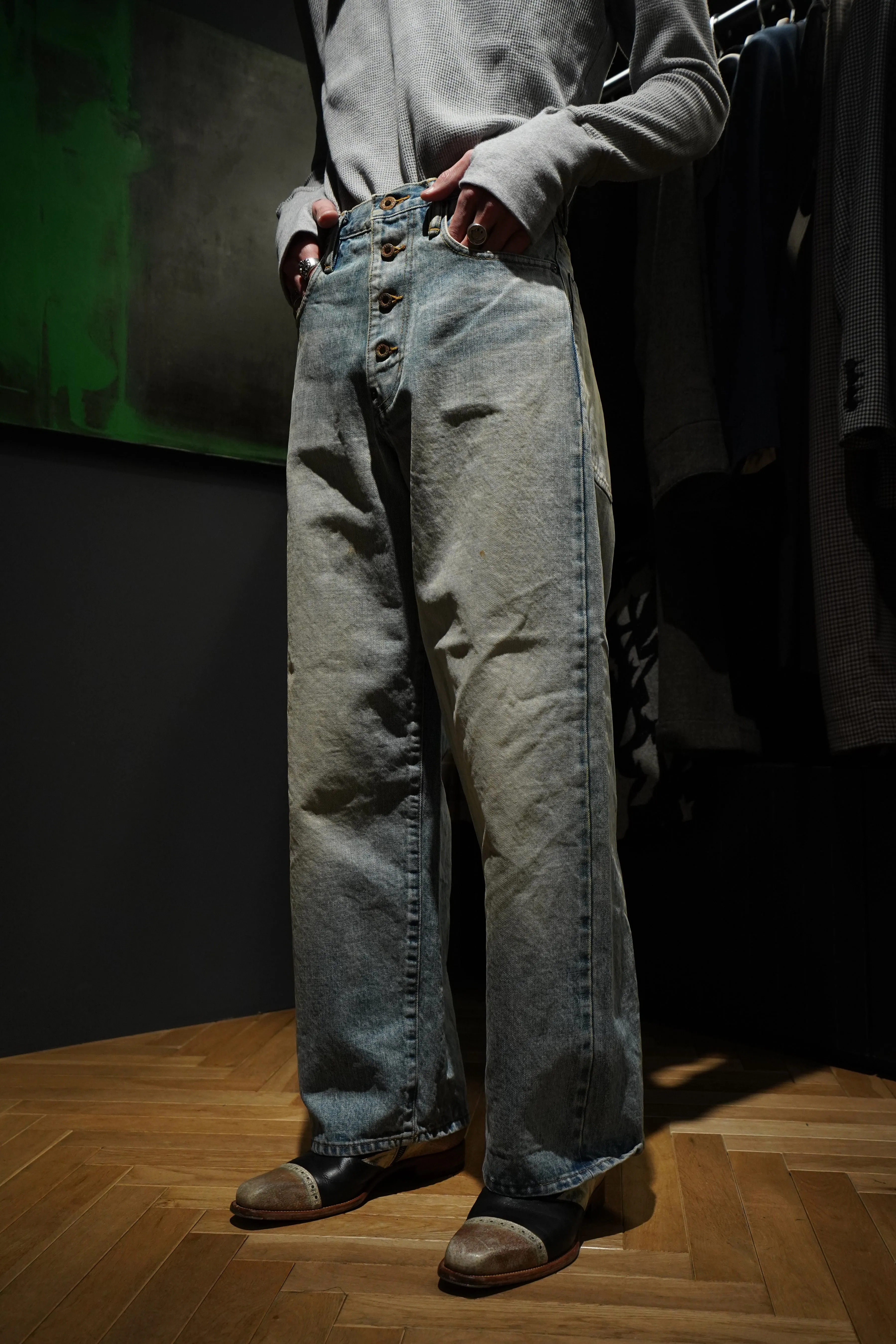SUGARHILL FADED CLASSIC DENIM PANTS (FADED INDIGO)