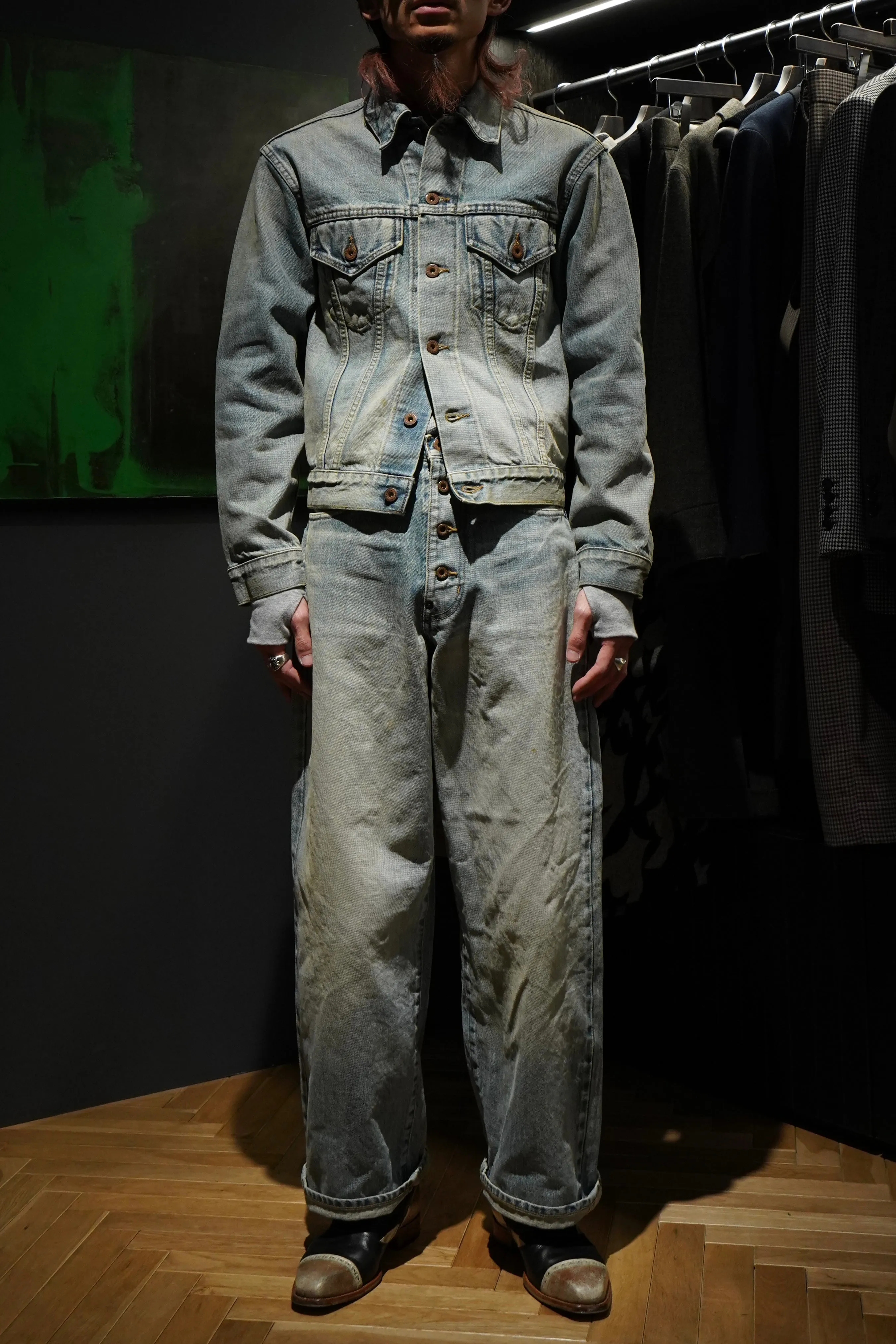 SUGARHILL FADED CLASSIC DENIM PANTS (FADED INDIGO)