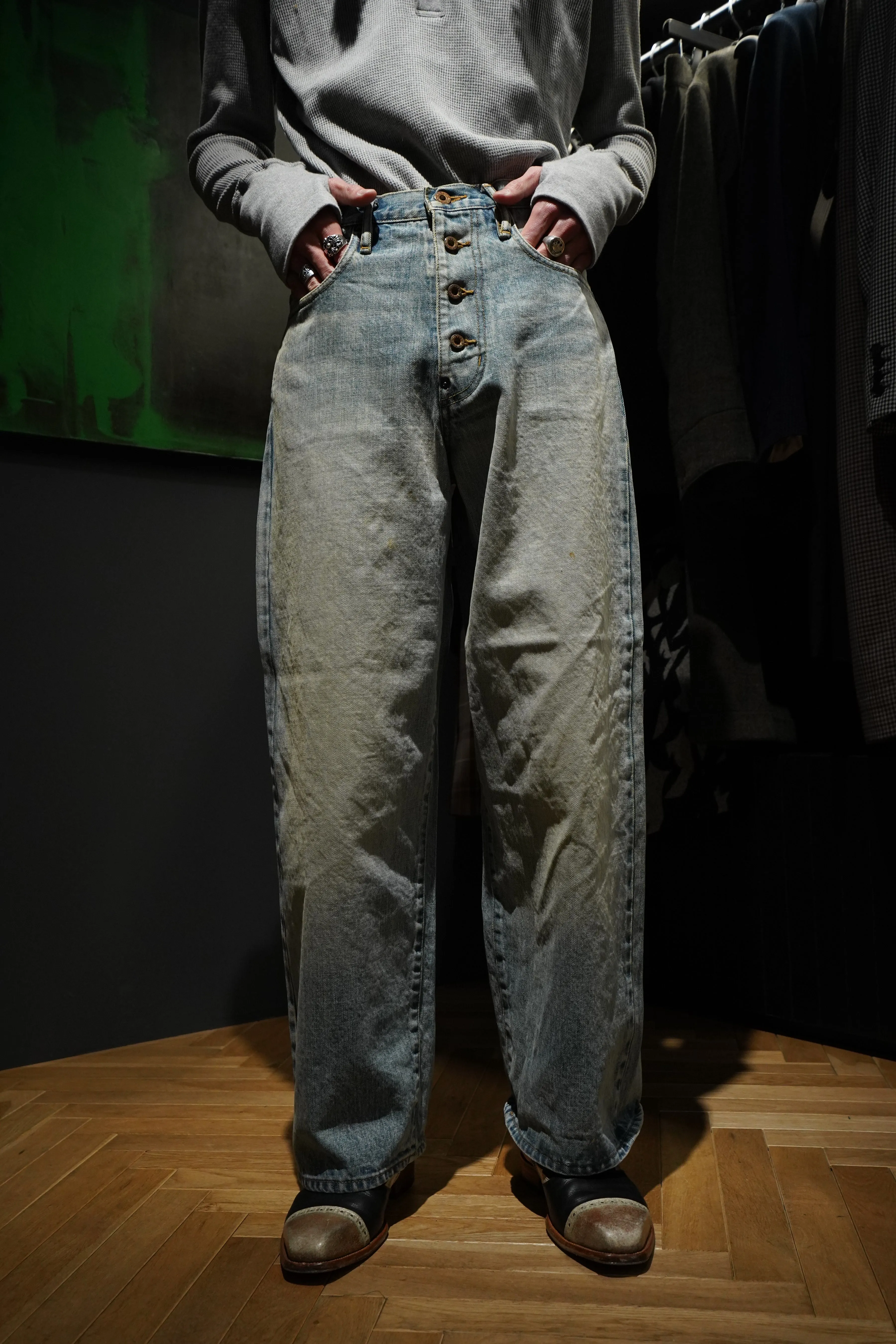 SUGARHILL FADED CLASSIC DENIM PANTS (FADED INDIGO)