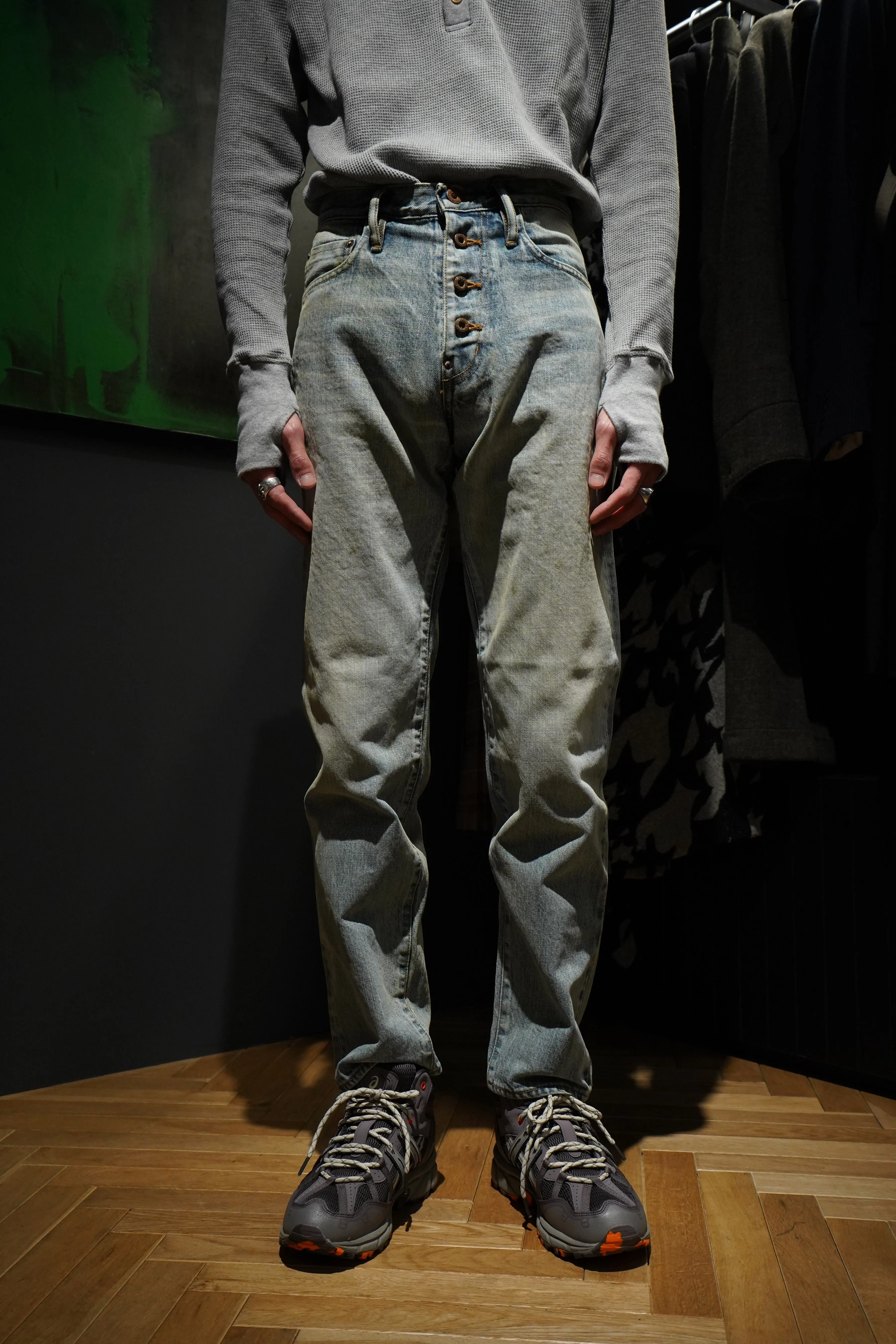 SUGARHILL FADED DENIM PANTS TYPE 502 (FADED INDIGO)