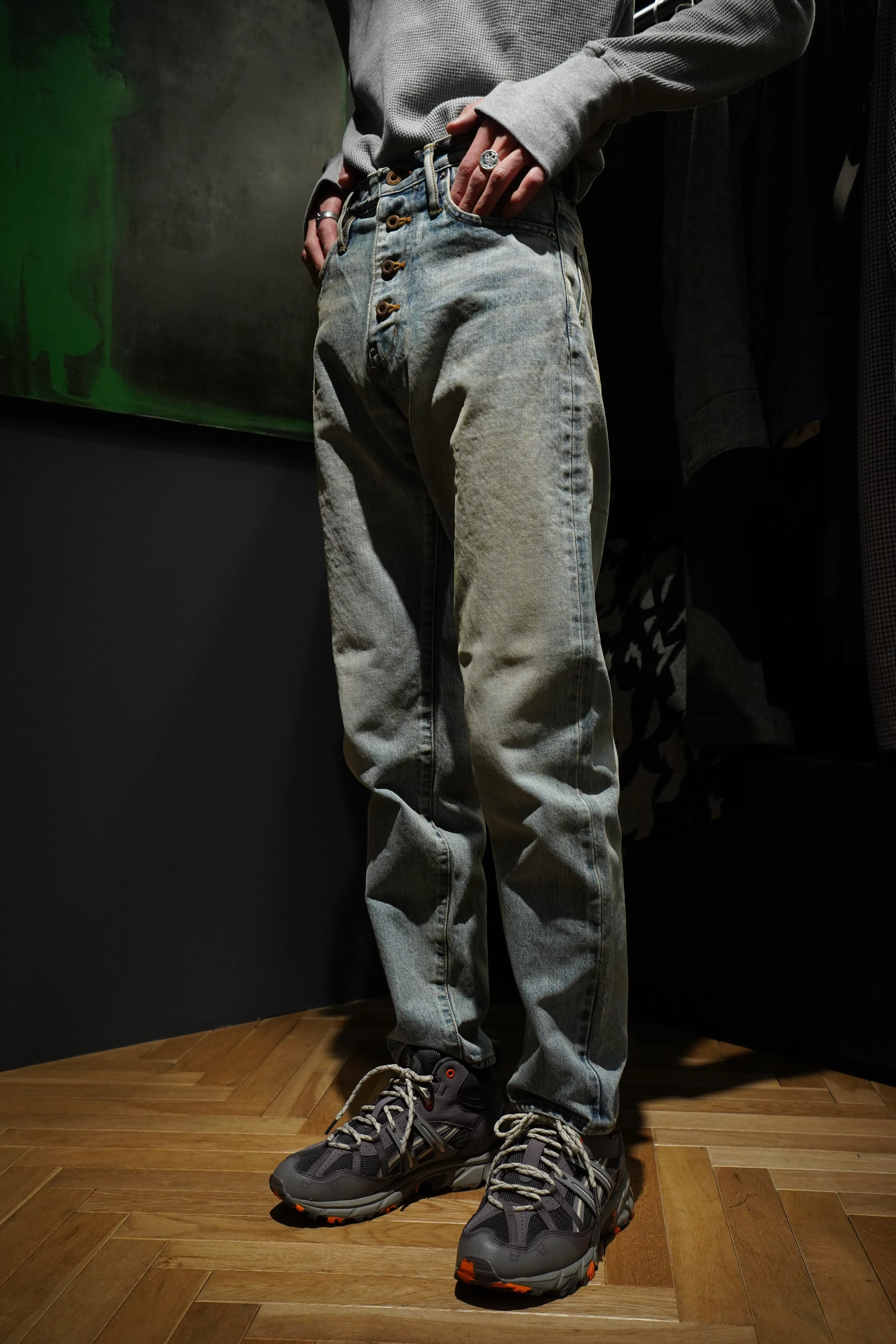 SUGARHILL FADED DENIM PANTS TYPE 502 (FADED INDIGO)