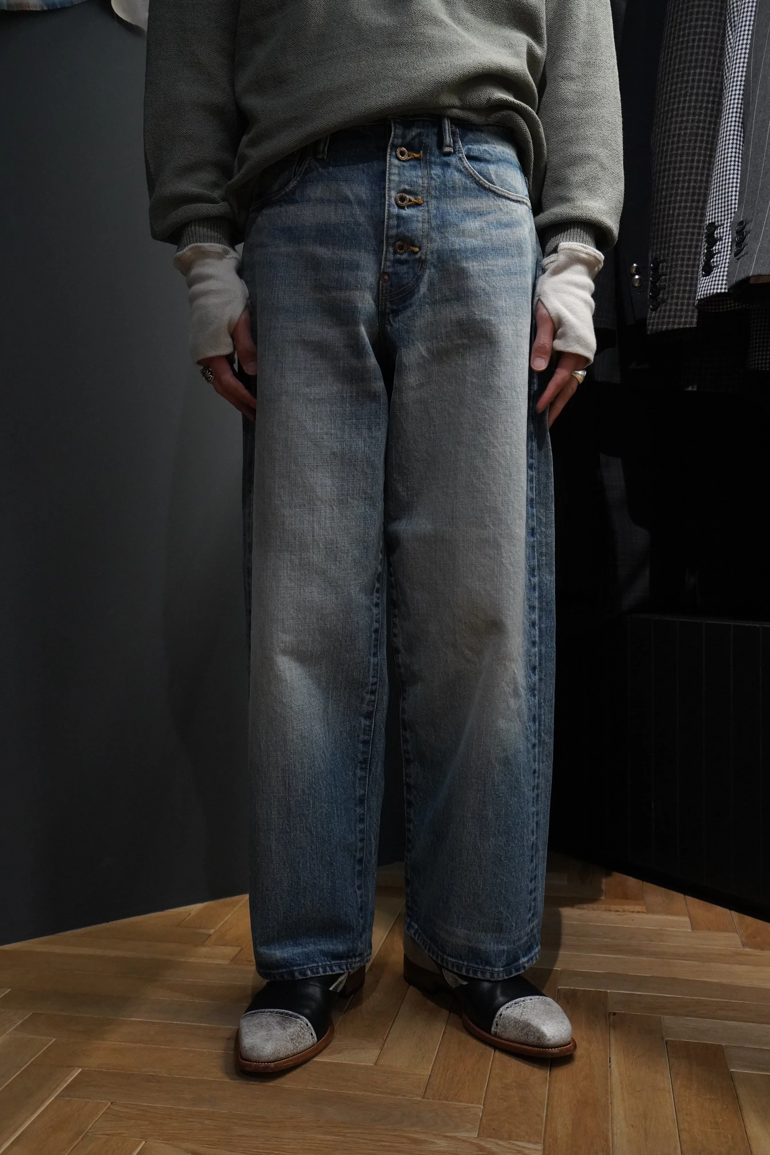 SUGARHILL FADED DENIM PANTS