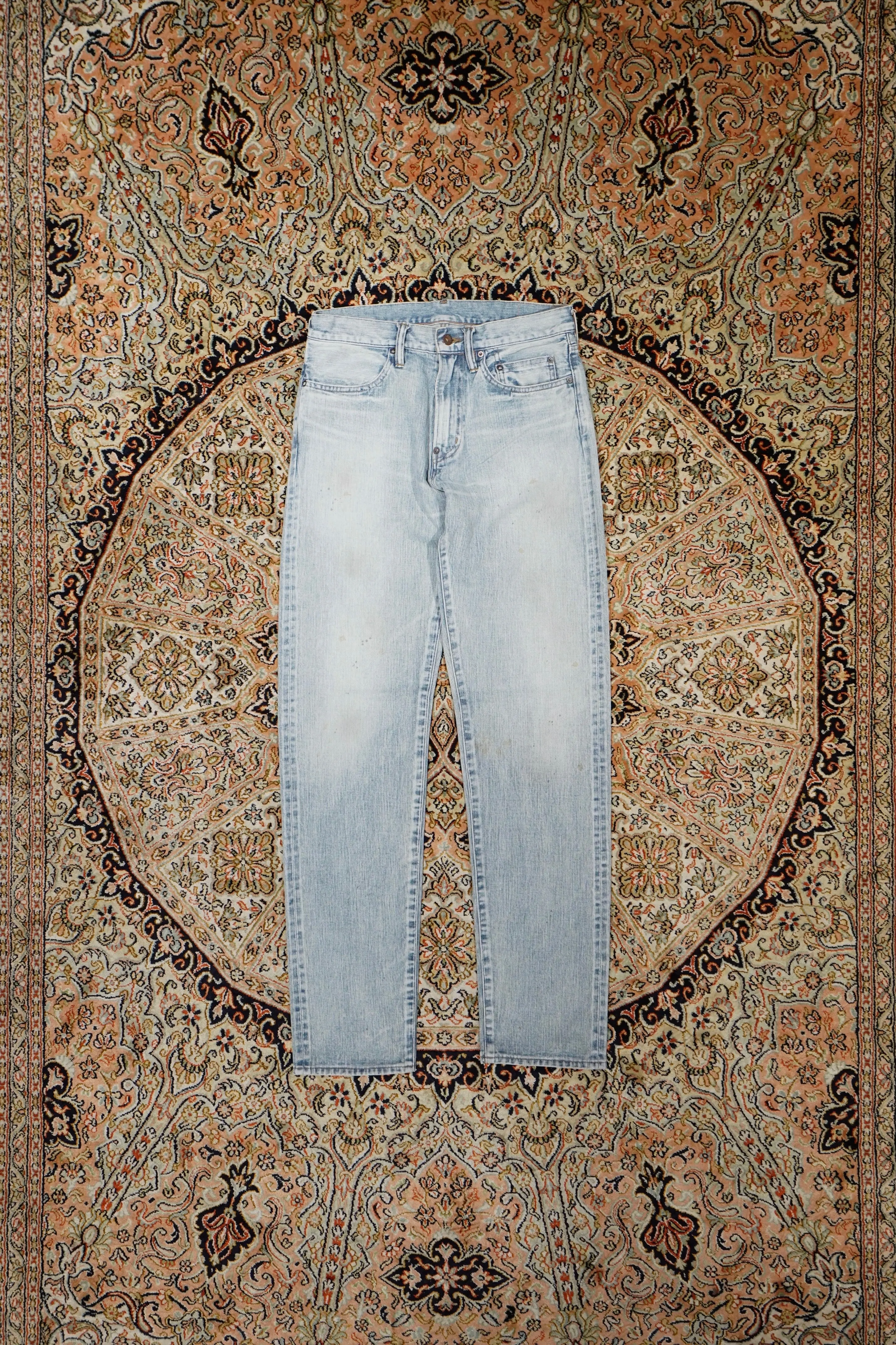 SUGARHILL FADED MODERN DENIM REGULAR TROUSERS
