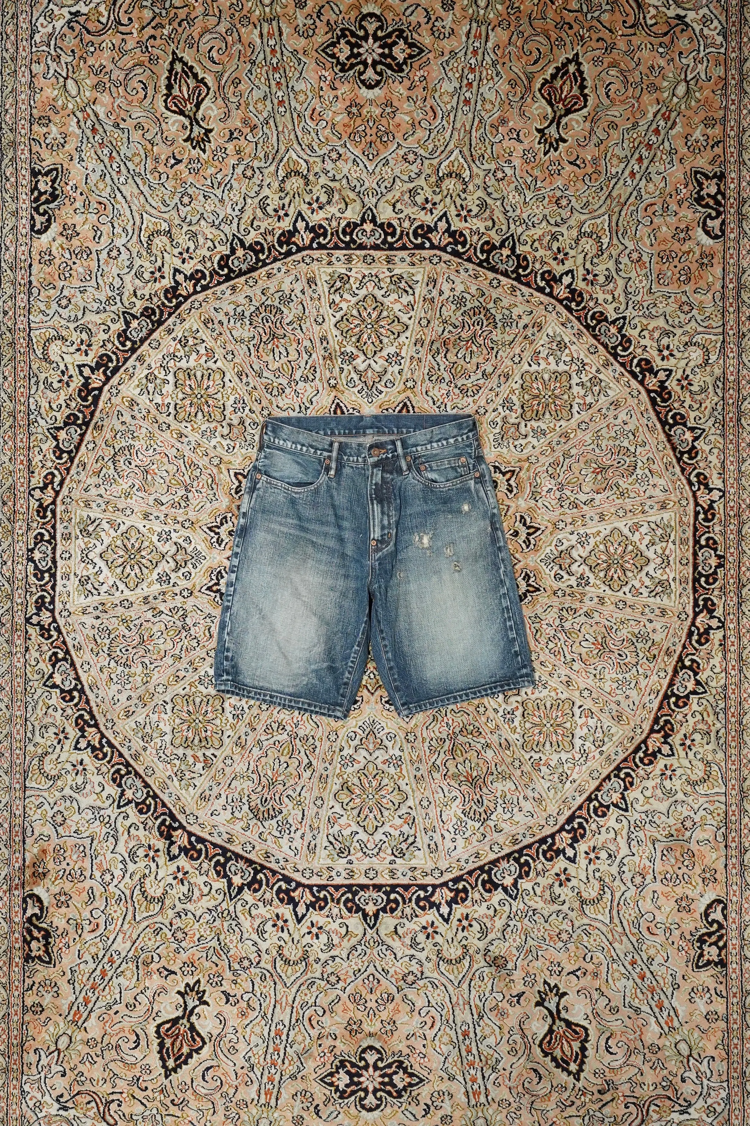SUGARHILL FADED MODERN DENIM SHORTS (FADED INDIGO)