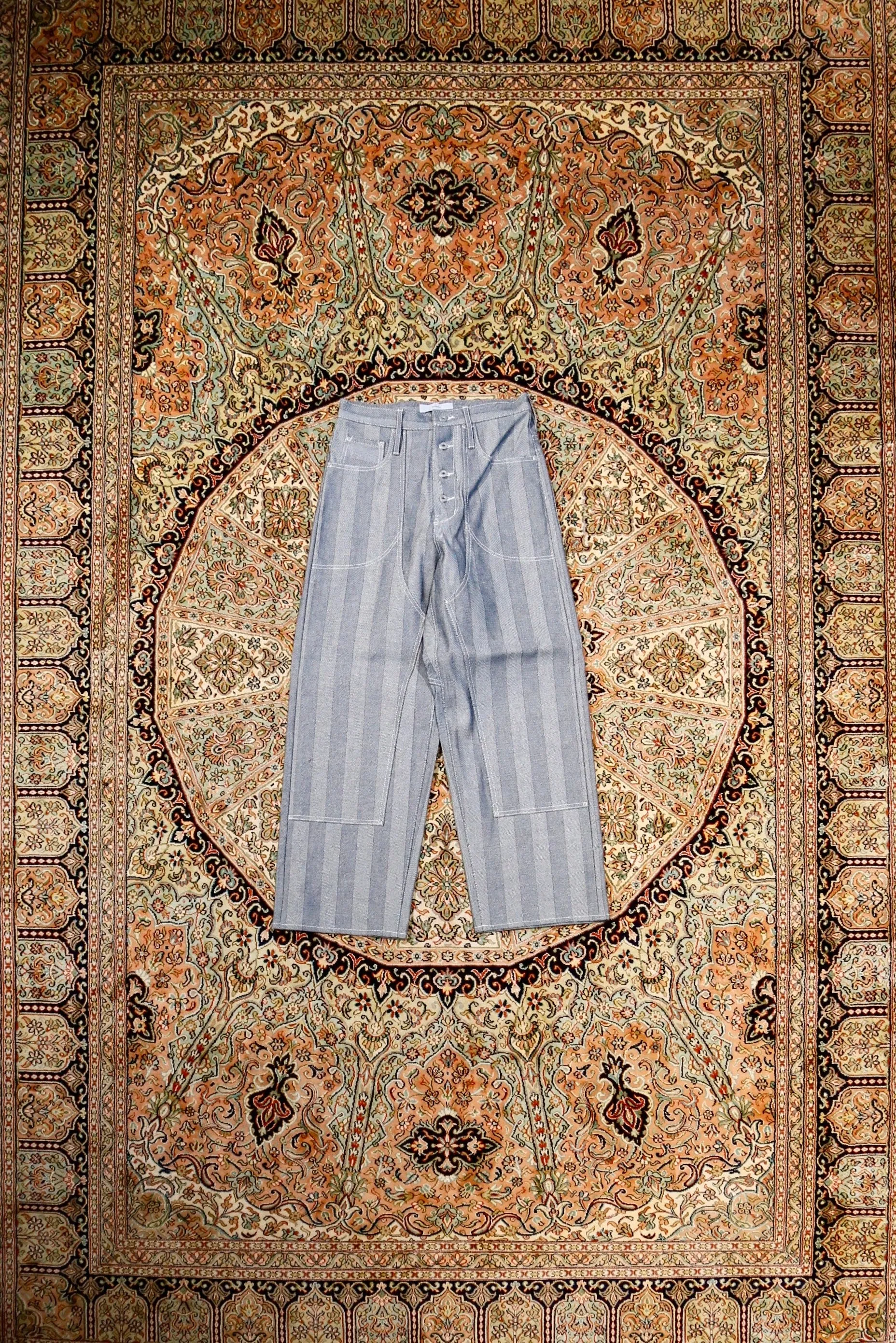 SUGARHILL HERRINGBONE HICKORY DOUBLE KNEE DENIM (HICKORY)