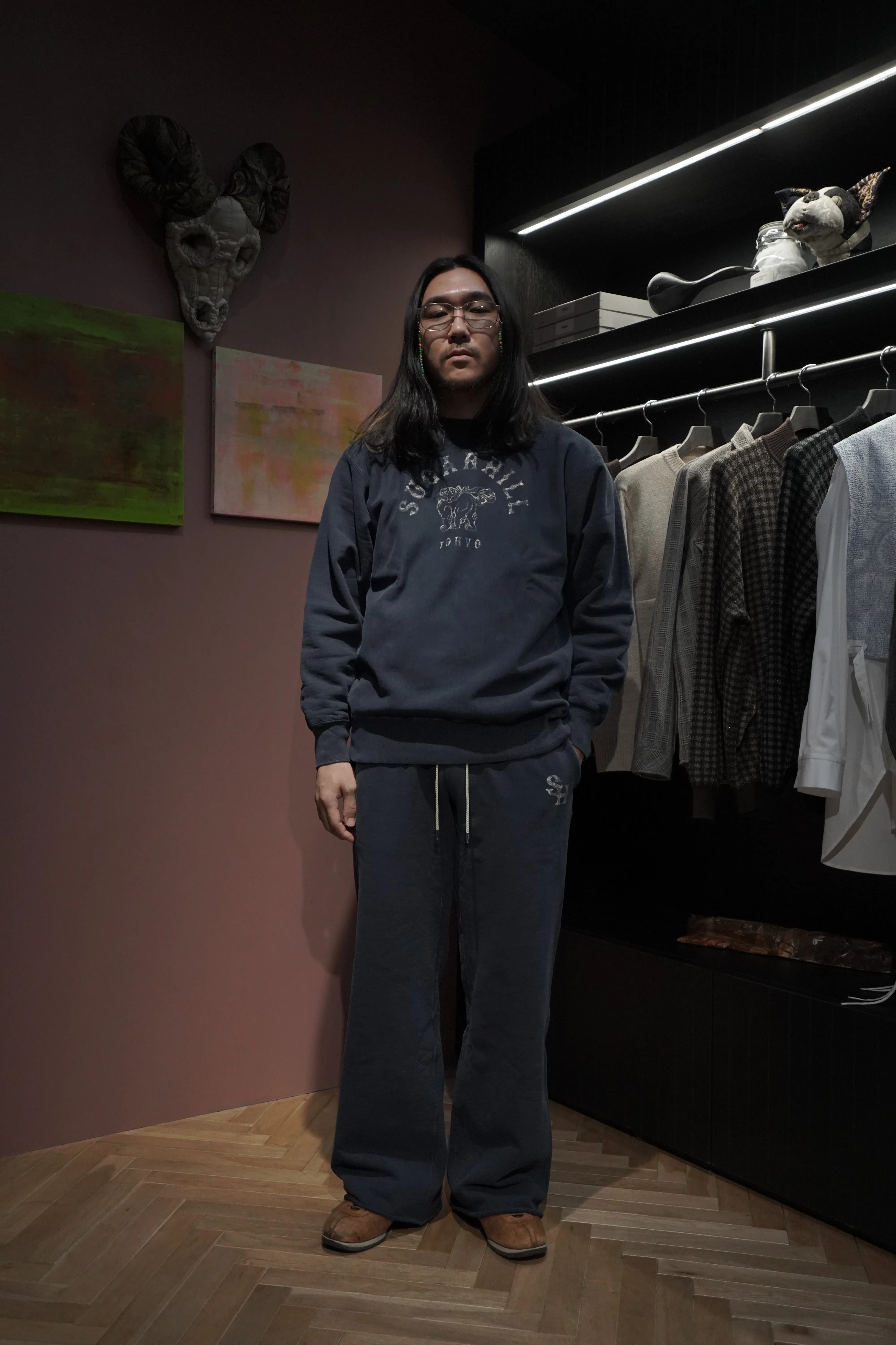 SUGARHILL LOGO PRINTED SWEAT TROUSERS (OLD NAVY)