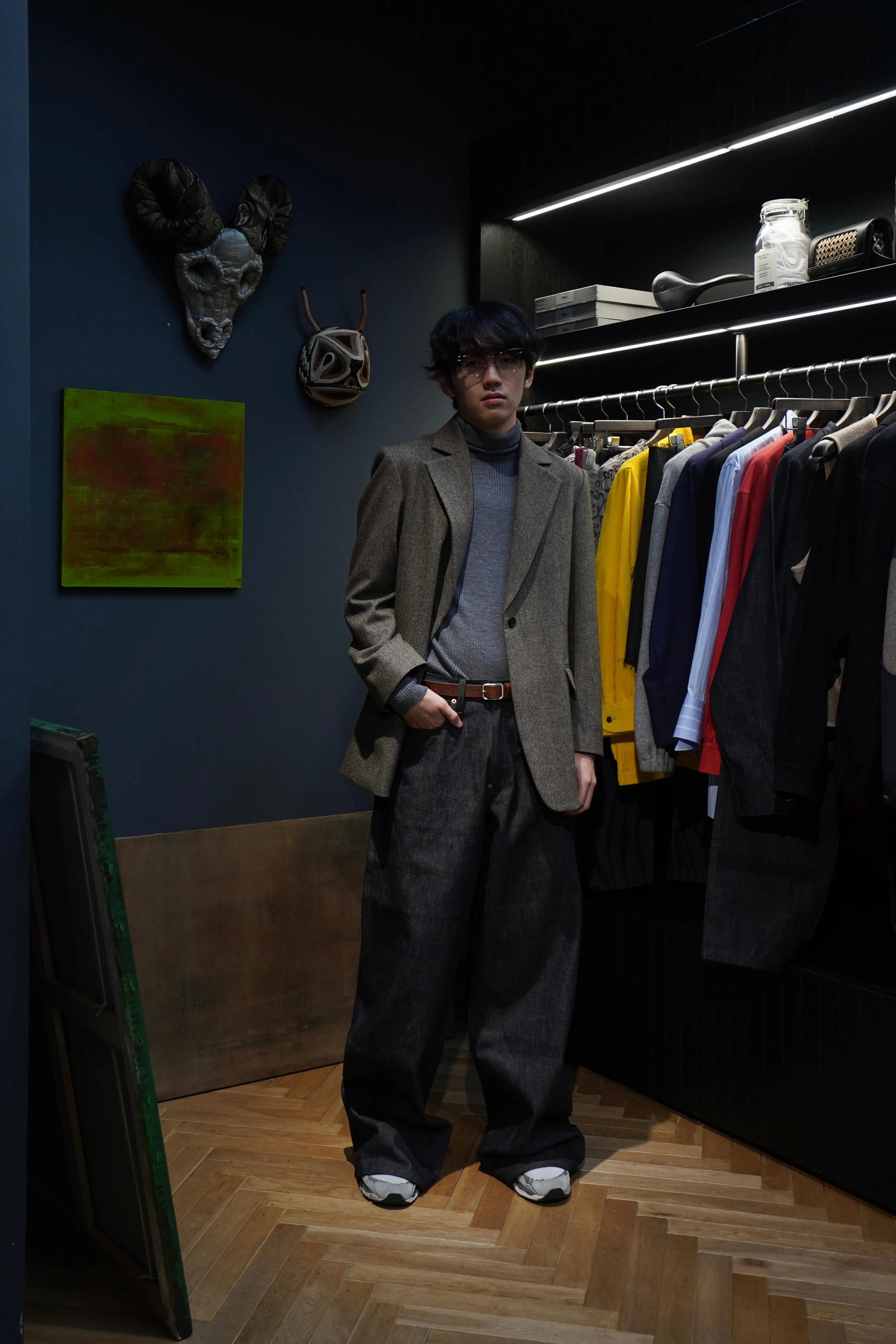 SUGARHILL MODERN DENIM TROUSERS WIDE CUT (INDIGO)