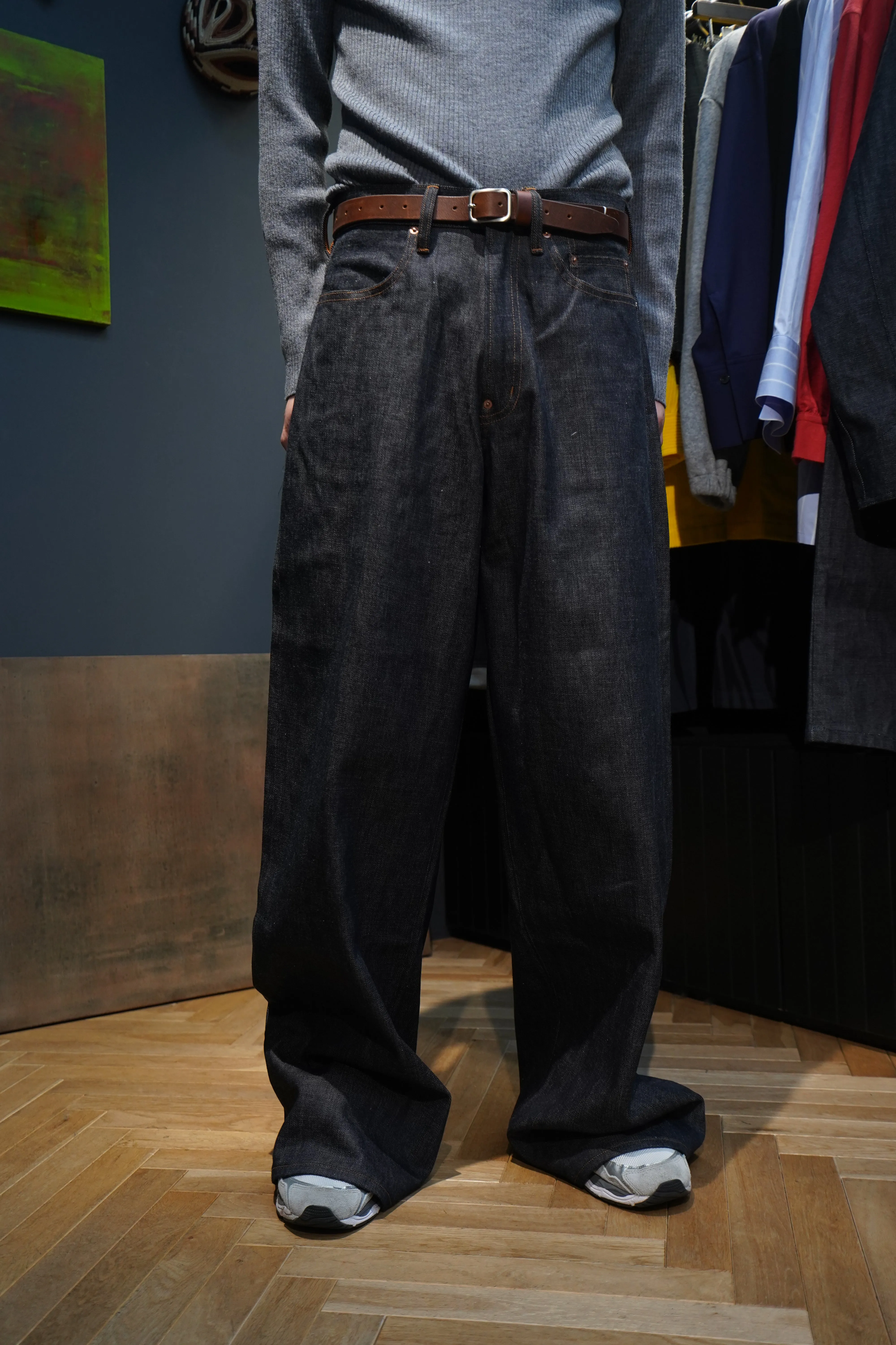 SUGARHILL MODERN DENIM TROUSERS WIDE CUT (INDIGO)