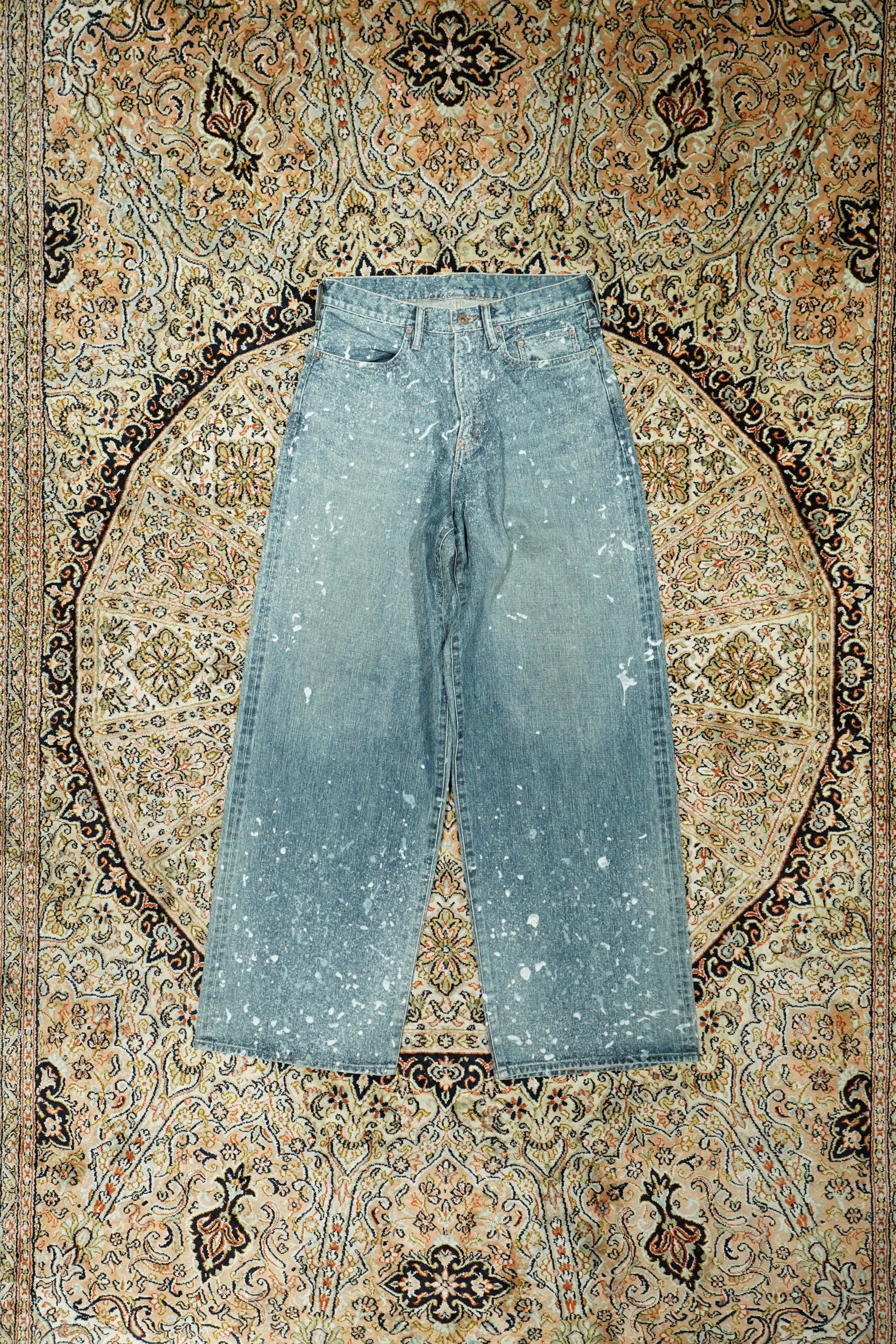SUGARHILL MOLDED DENIM TROUSERS WIDE CUT (INDIGO)
