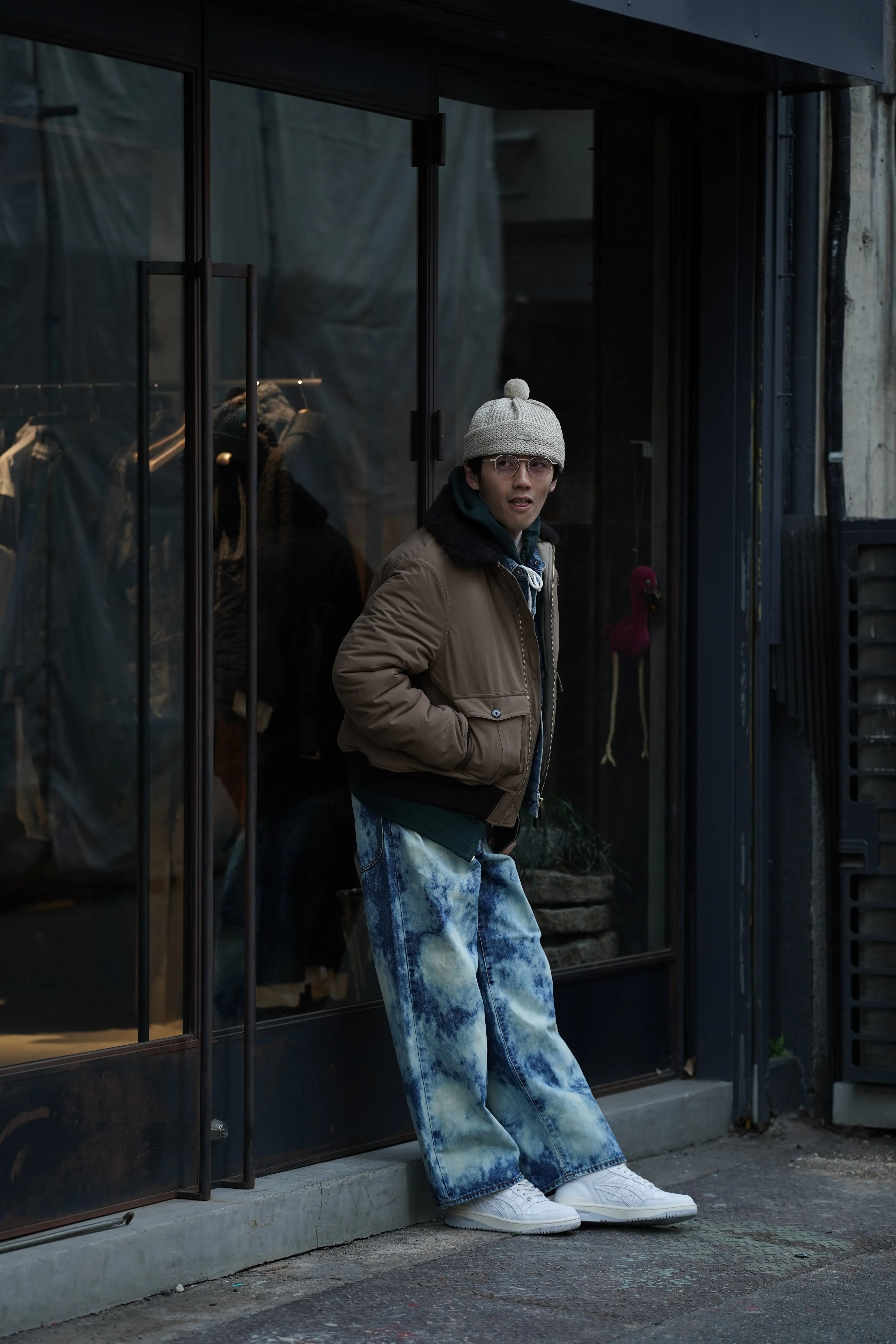 SUGARHILL RANDOM BLEACH CLASSIC DENIM PANTS