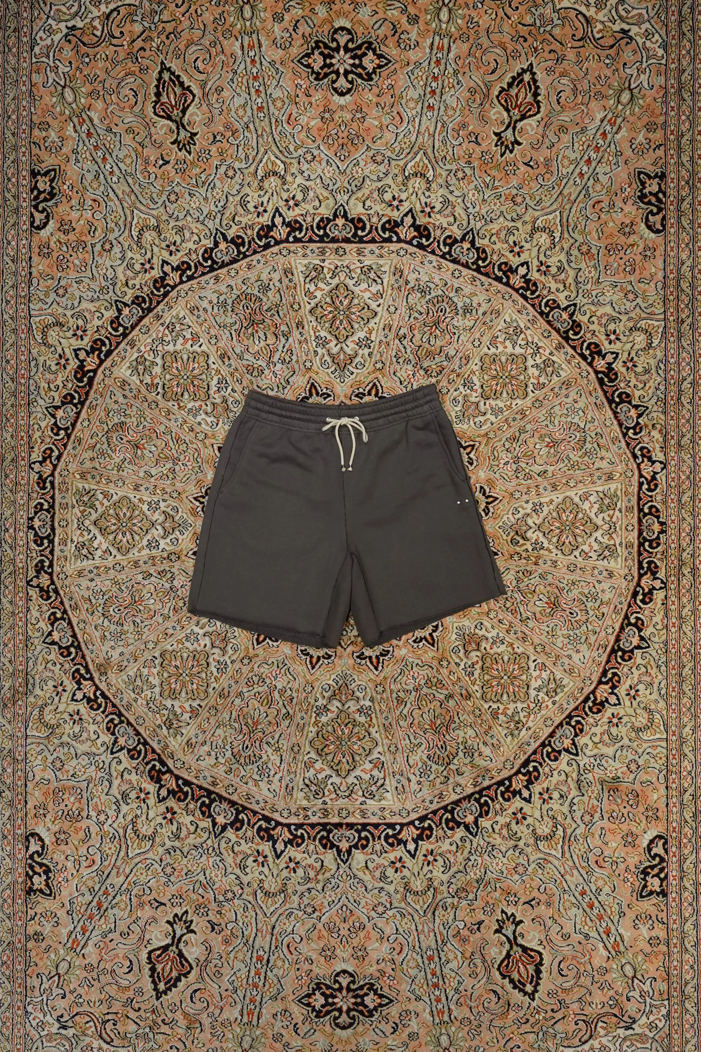 SUGARHILL TIRPLE STITCHED SWEAT HALF PANTS(ASH GRAY)