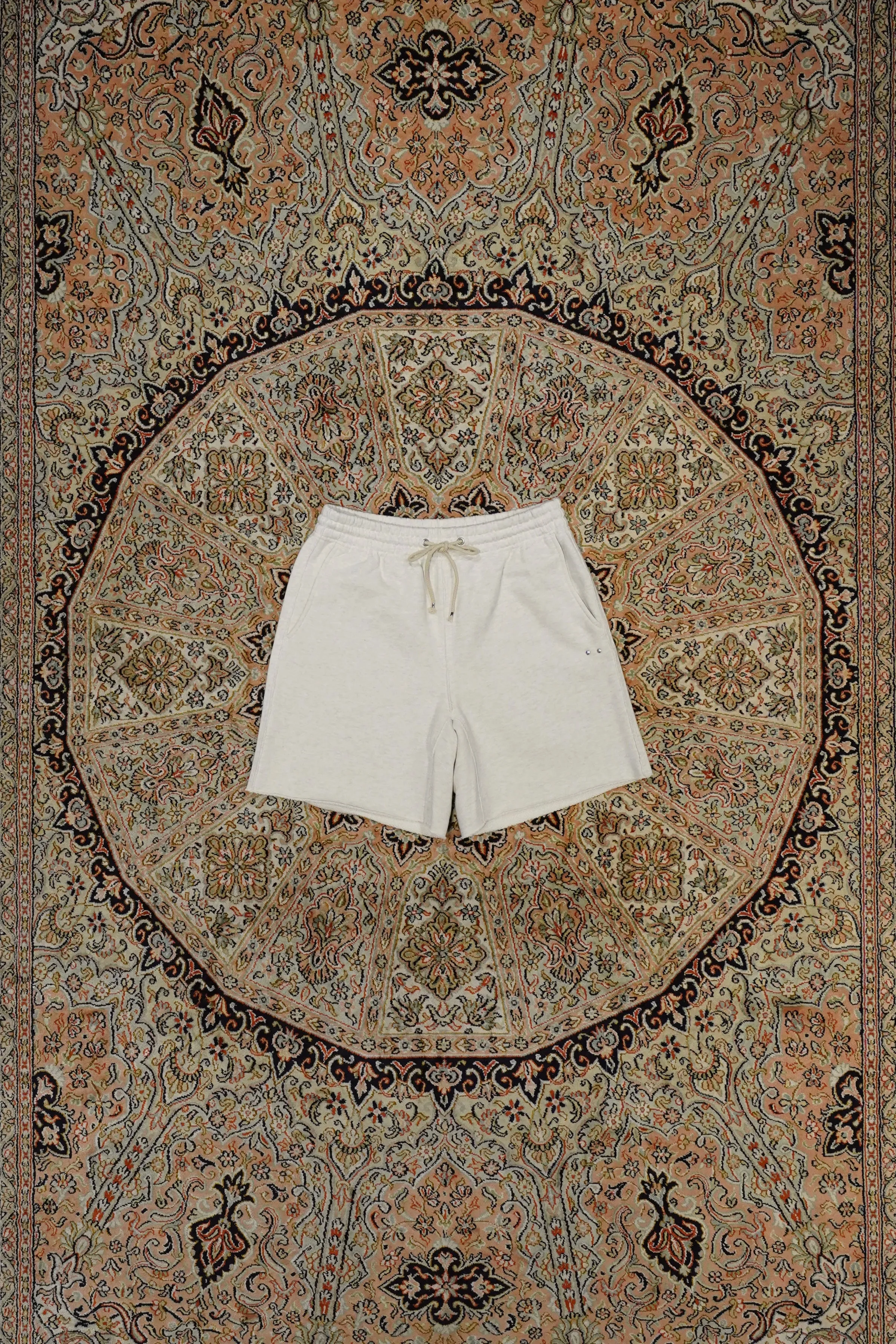 SUGARHILL TIRPLE STITCHED SWEAT HALF PANTS(WHITE)