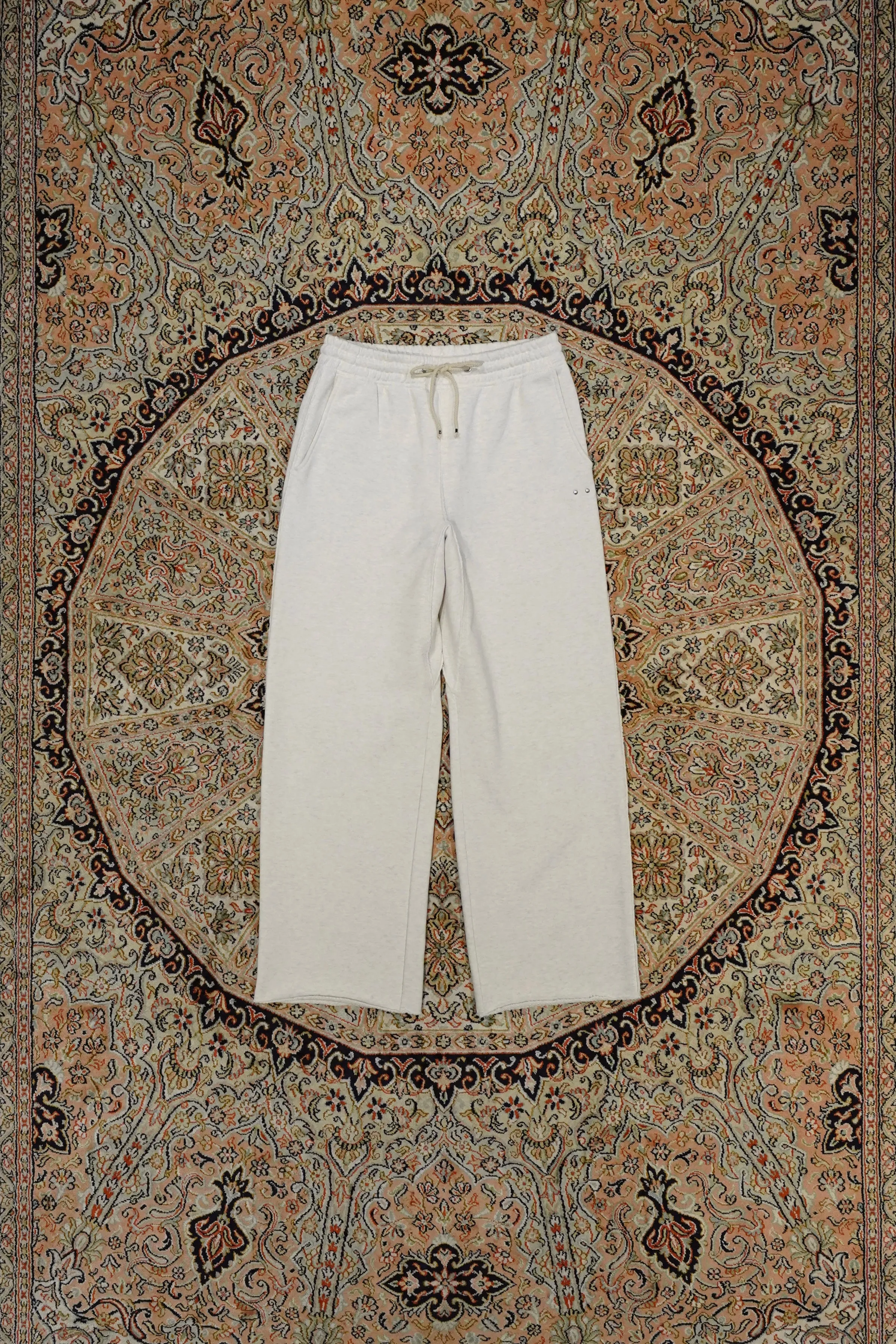 SUGARHILL TIRPLE STITCHED SWEAT PANTS(WHITE)
