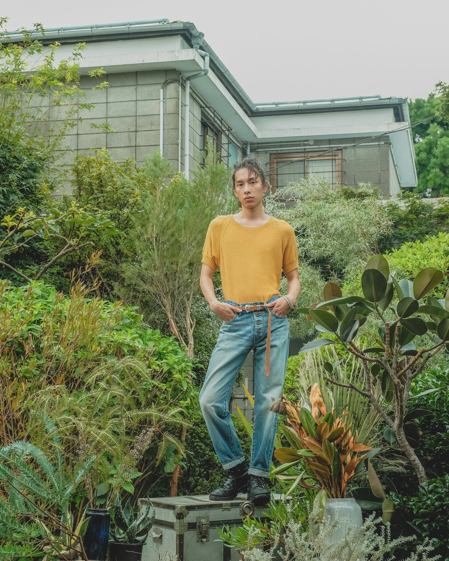 SUGARHILL TYPE 502 FAED DENIM PANTS