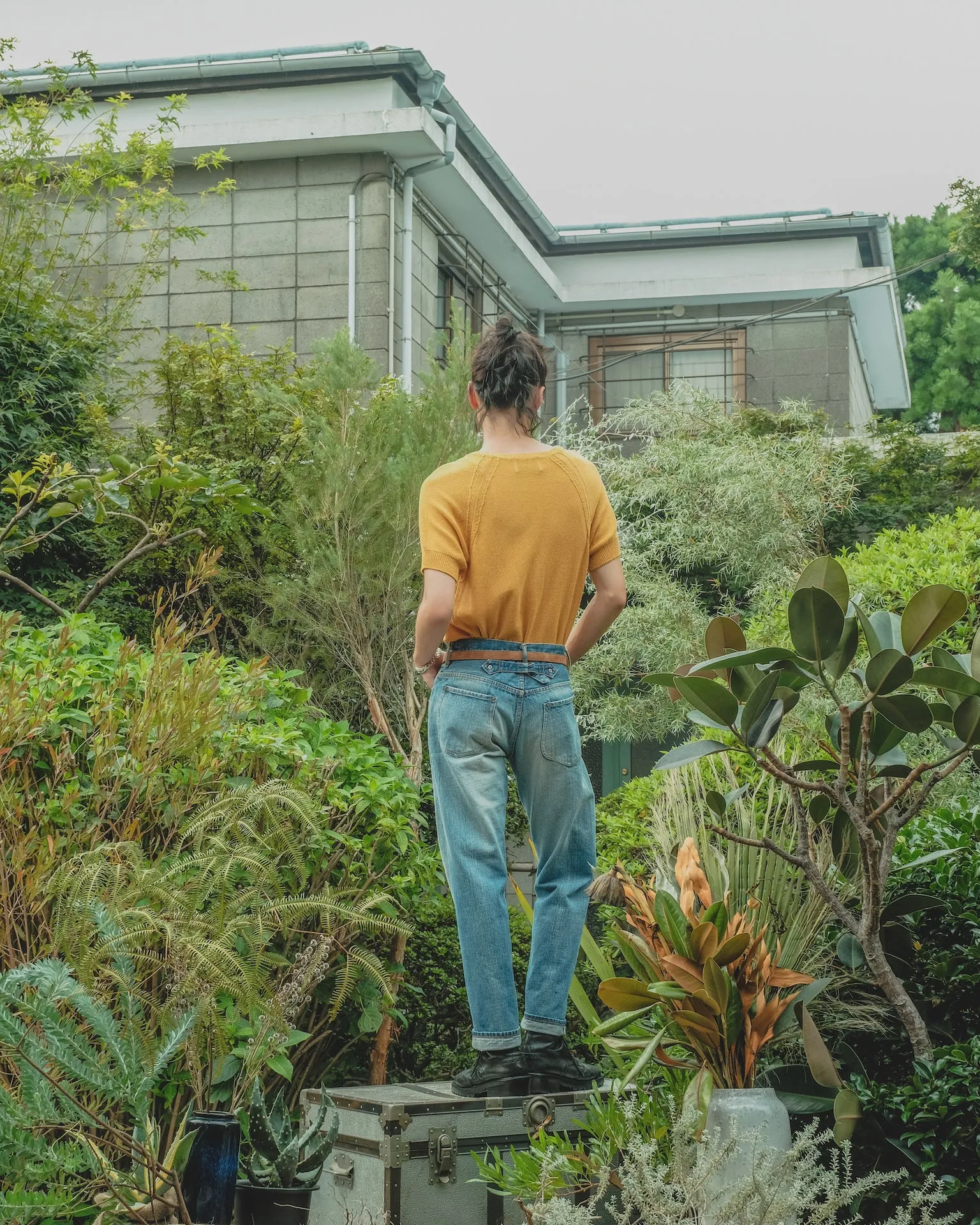 SUGARHILL TYPE 502 FAED DENIM PANTS