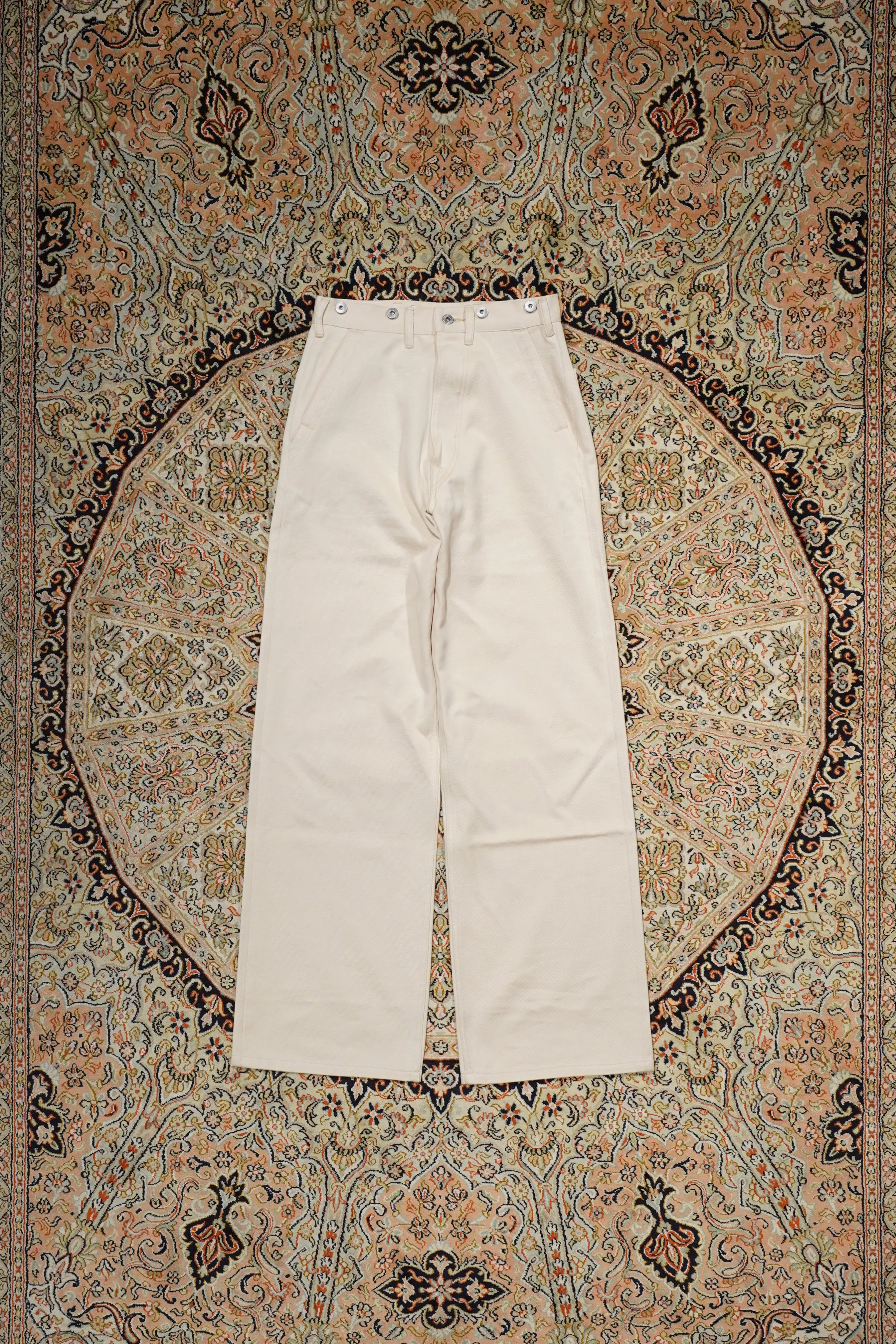 Taiga Takahashi ENGINEER TROUSERS (IVORY)