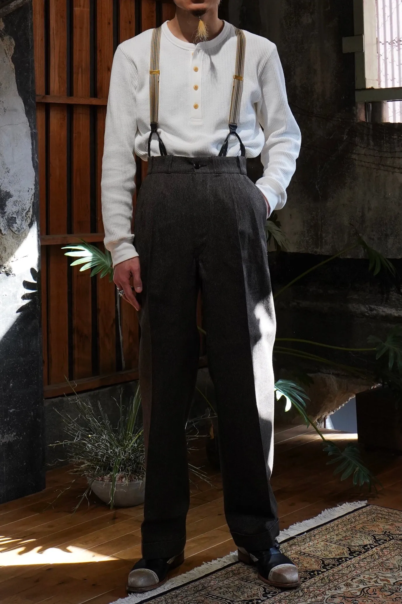 Taiga Takahashi WORK TROUSERS (COVERT)