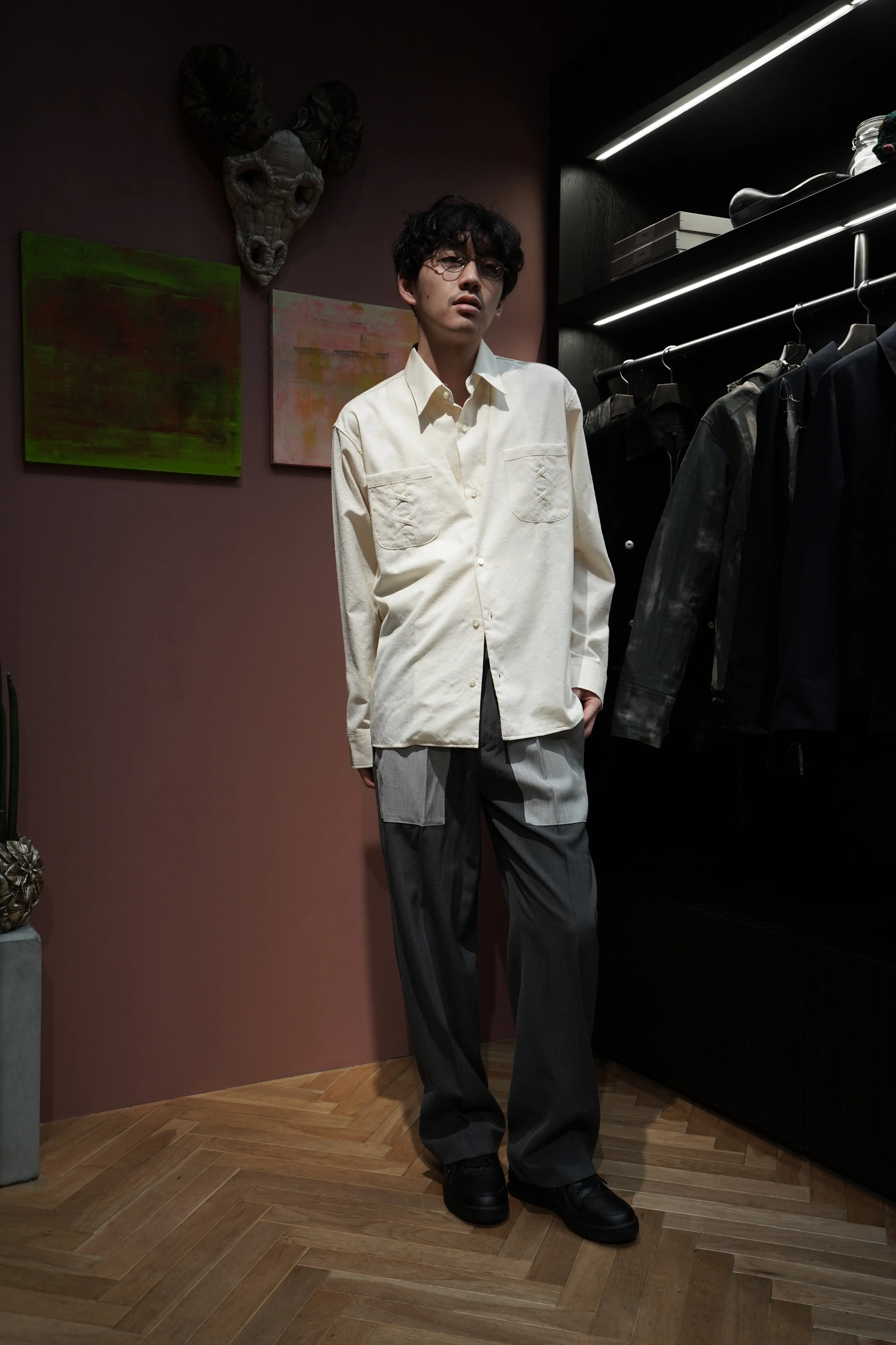 Urig TWILL DOPPEL-P DRESS FATIGUE PANTS (BI GRAY)