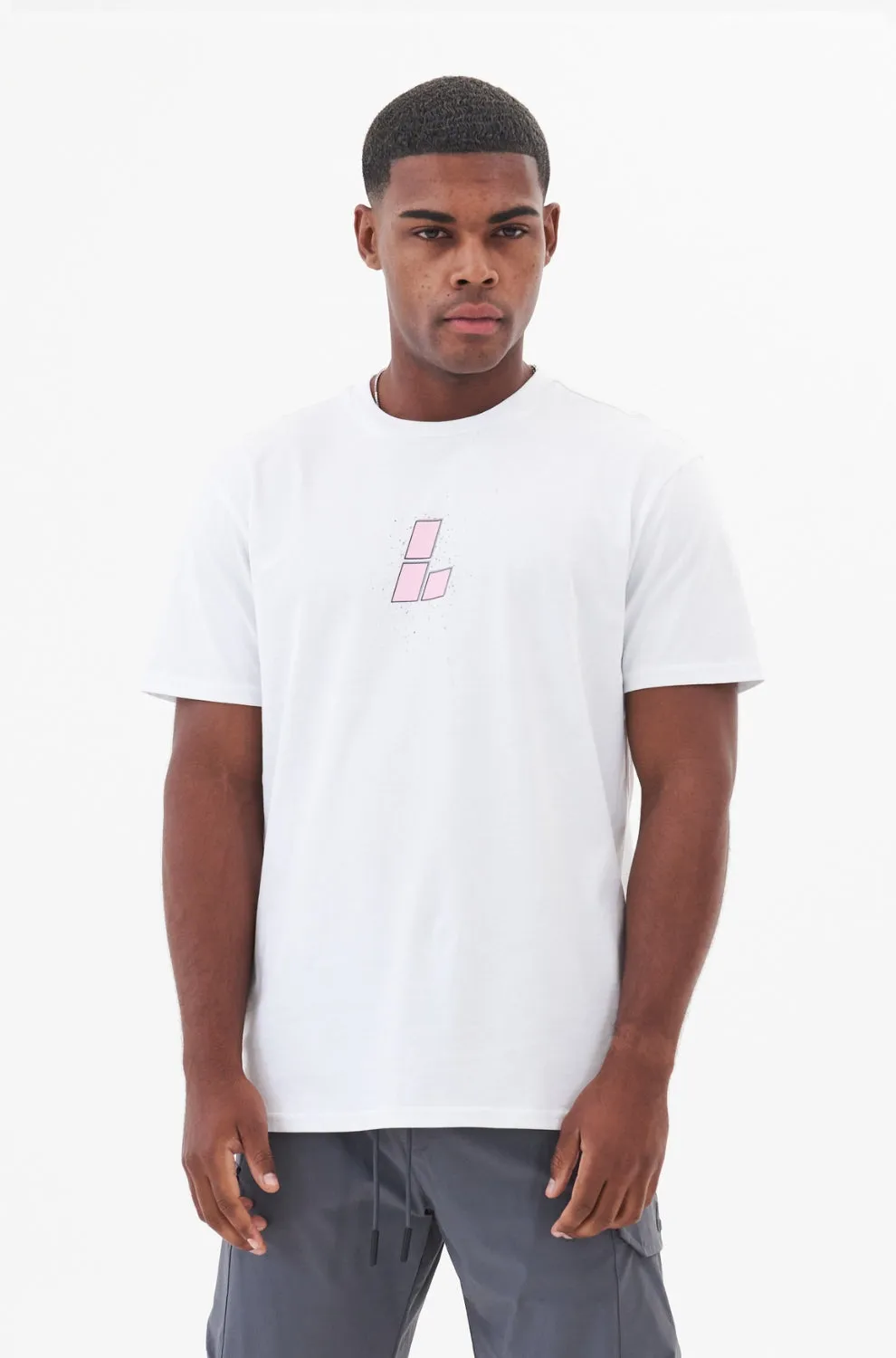 Vanquish Tee - White/Pink