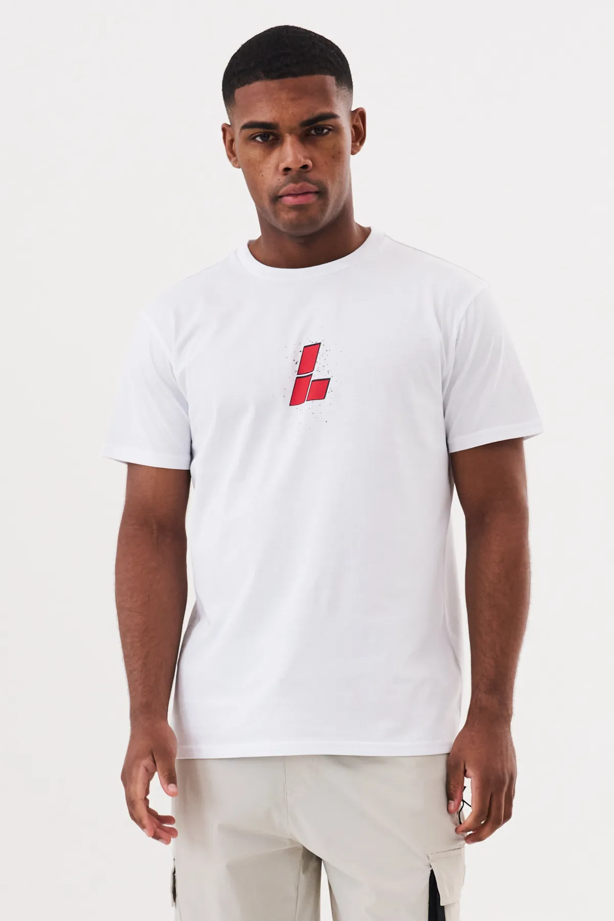 Vanquish Tee - White/Red