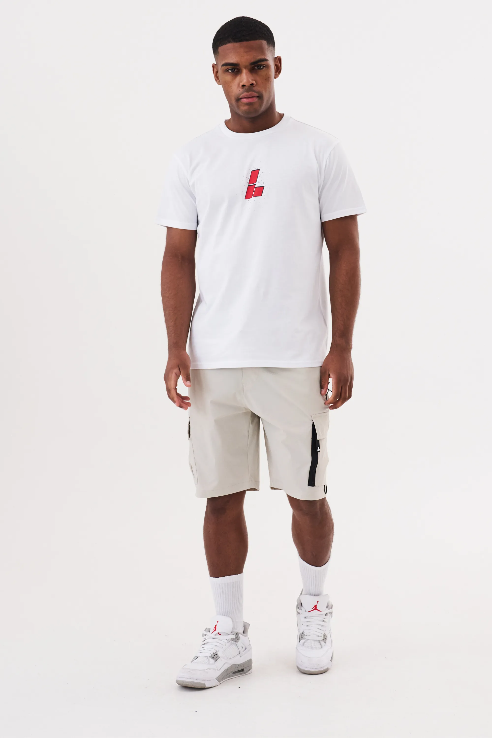 Vanquish Tee - White/Red