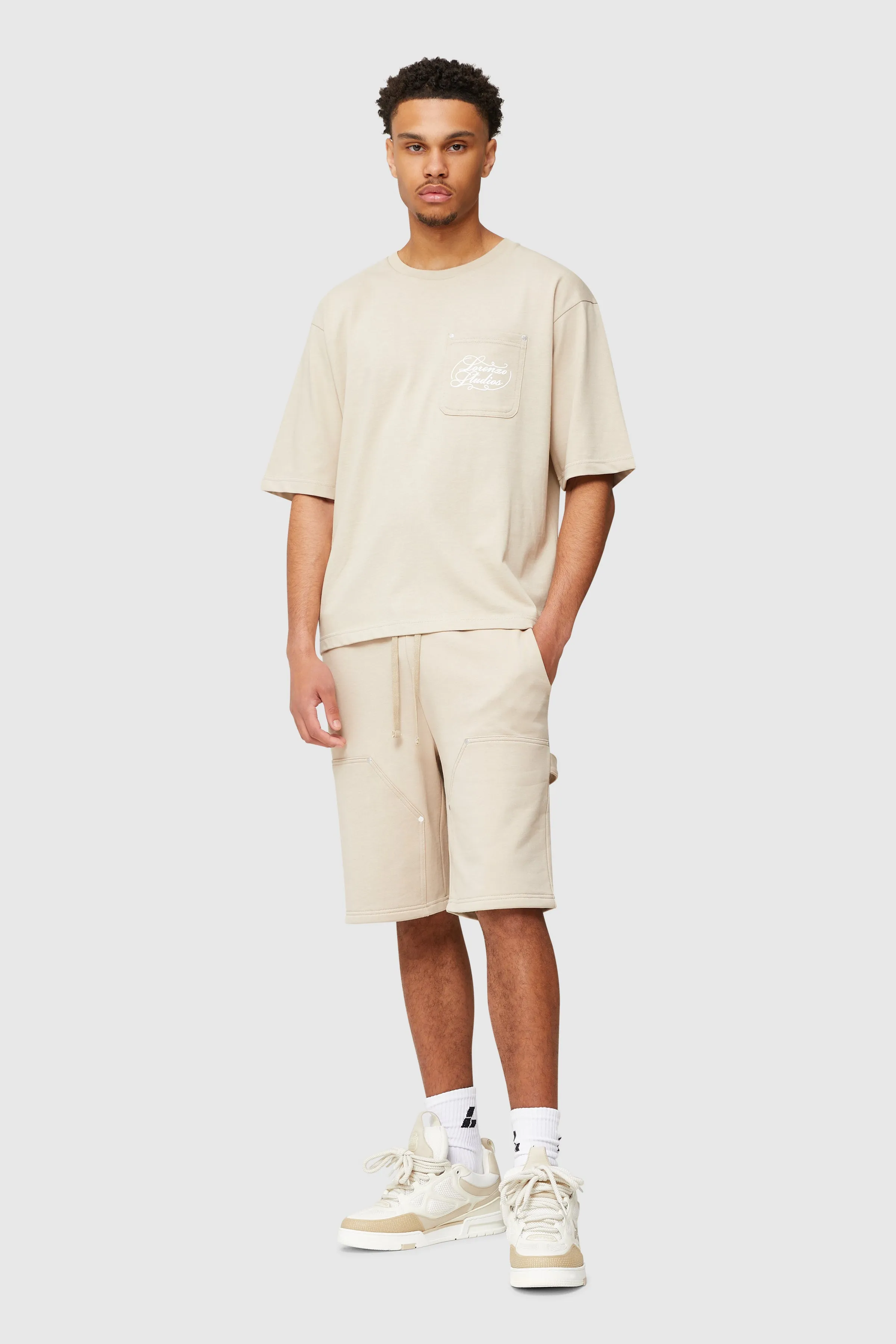 Worker Tee - Beige