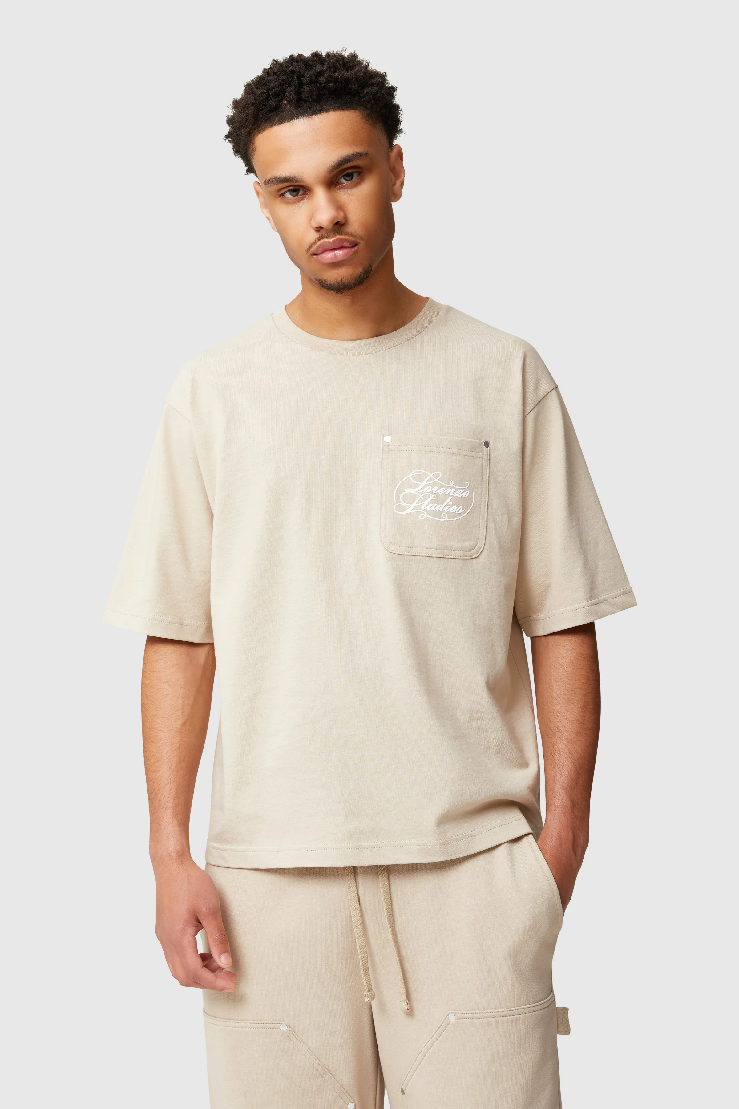 Worker Tee - Beige