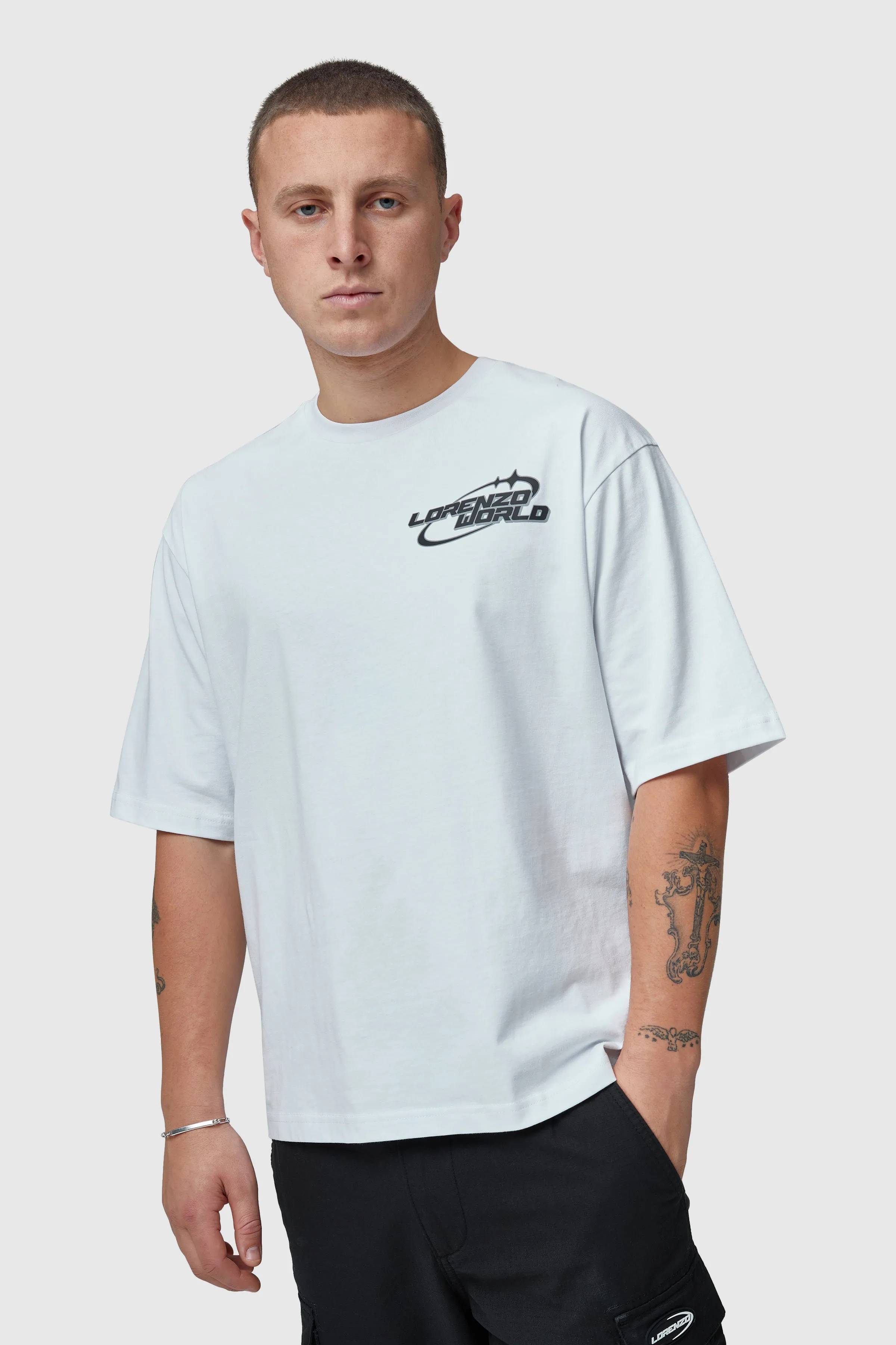 World Sticker Tee - White