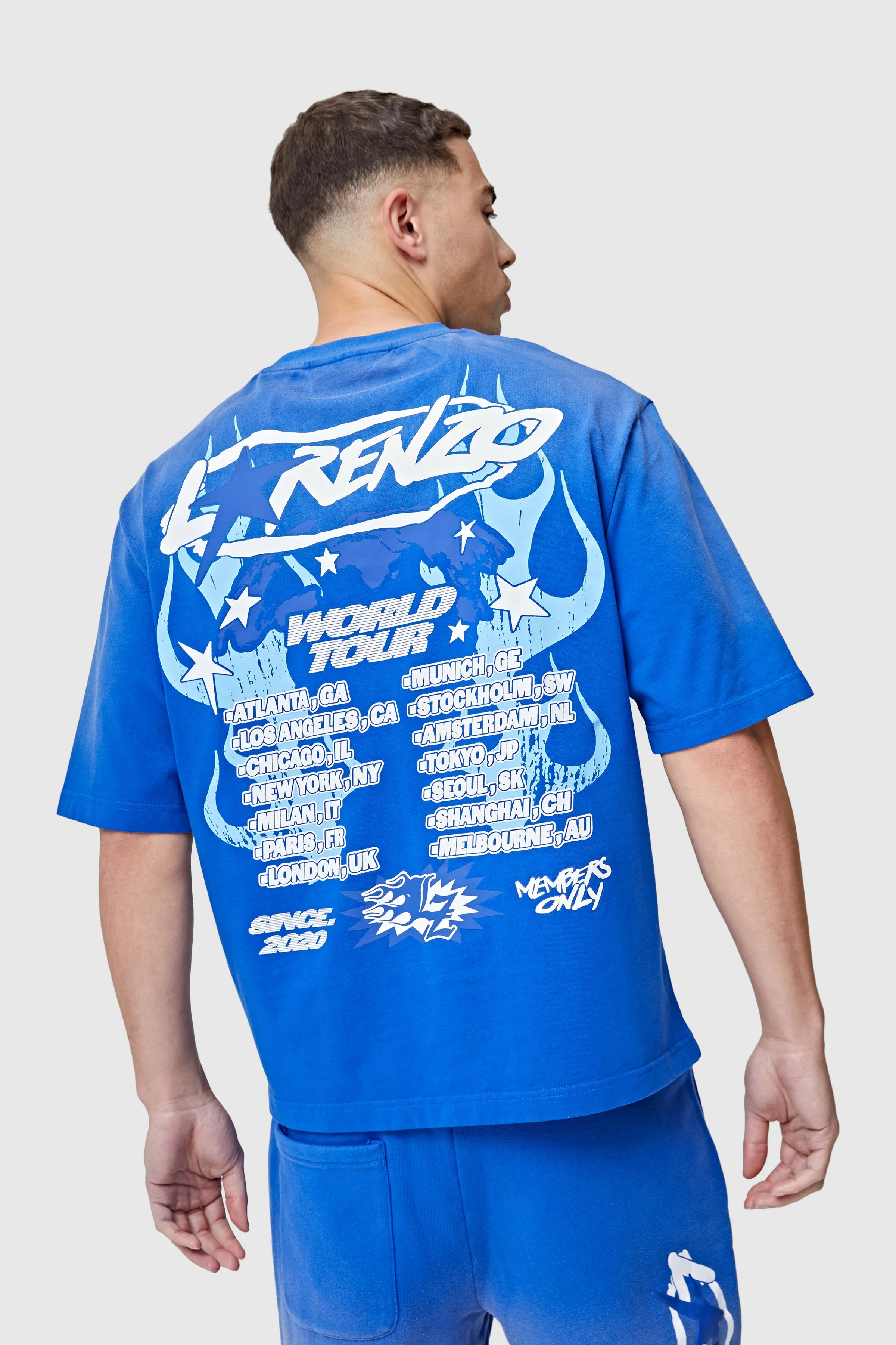 World Tour Tee - Blue