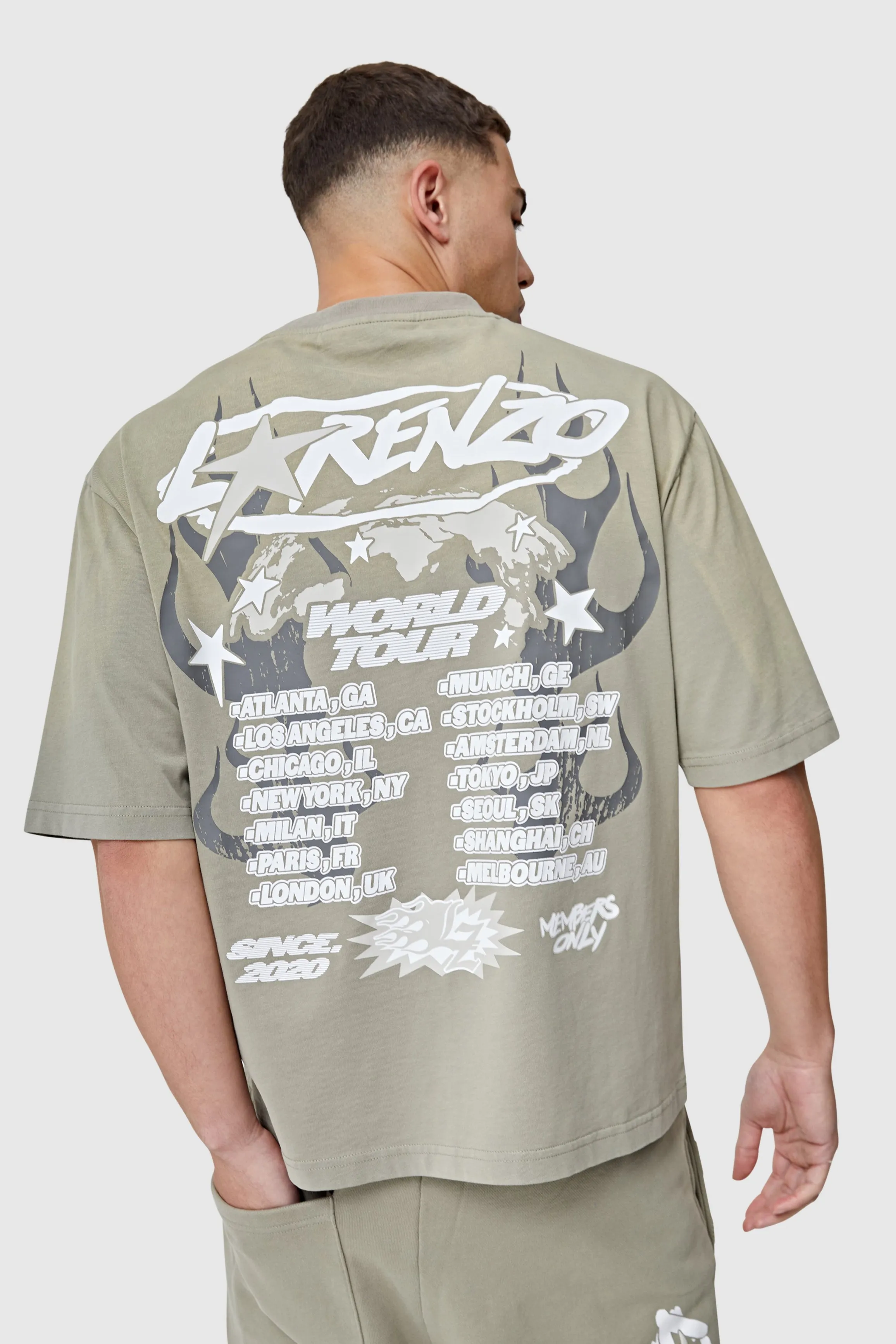World Tour Tee - Khaki